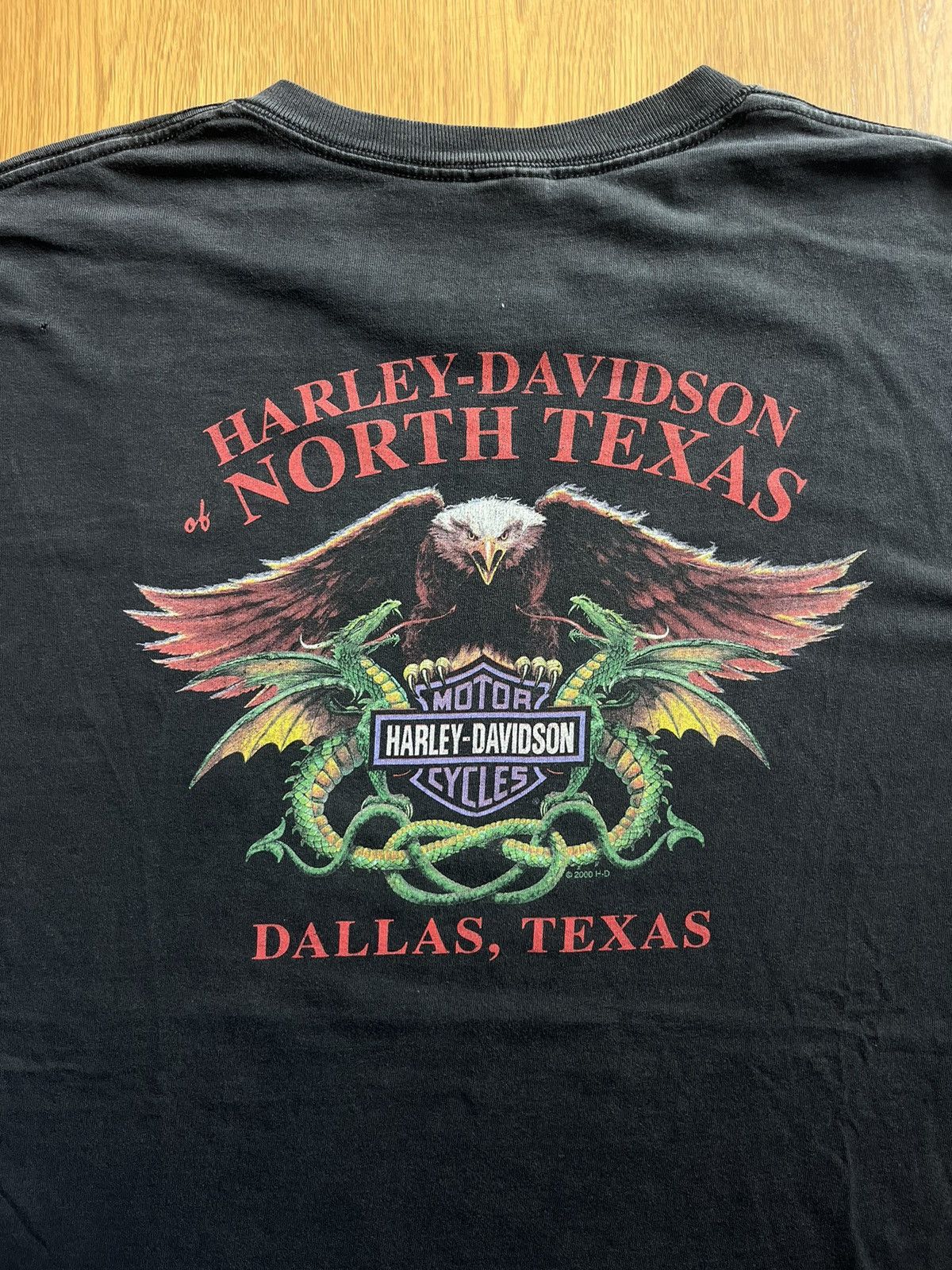 Harley Davidson Vintage Harley-Davidson Eagle Dragons 2000’s Tshirt Size US XXL / EU 58 / 5 - 9 Thumbnail