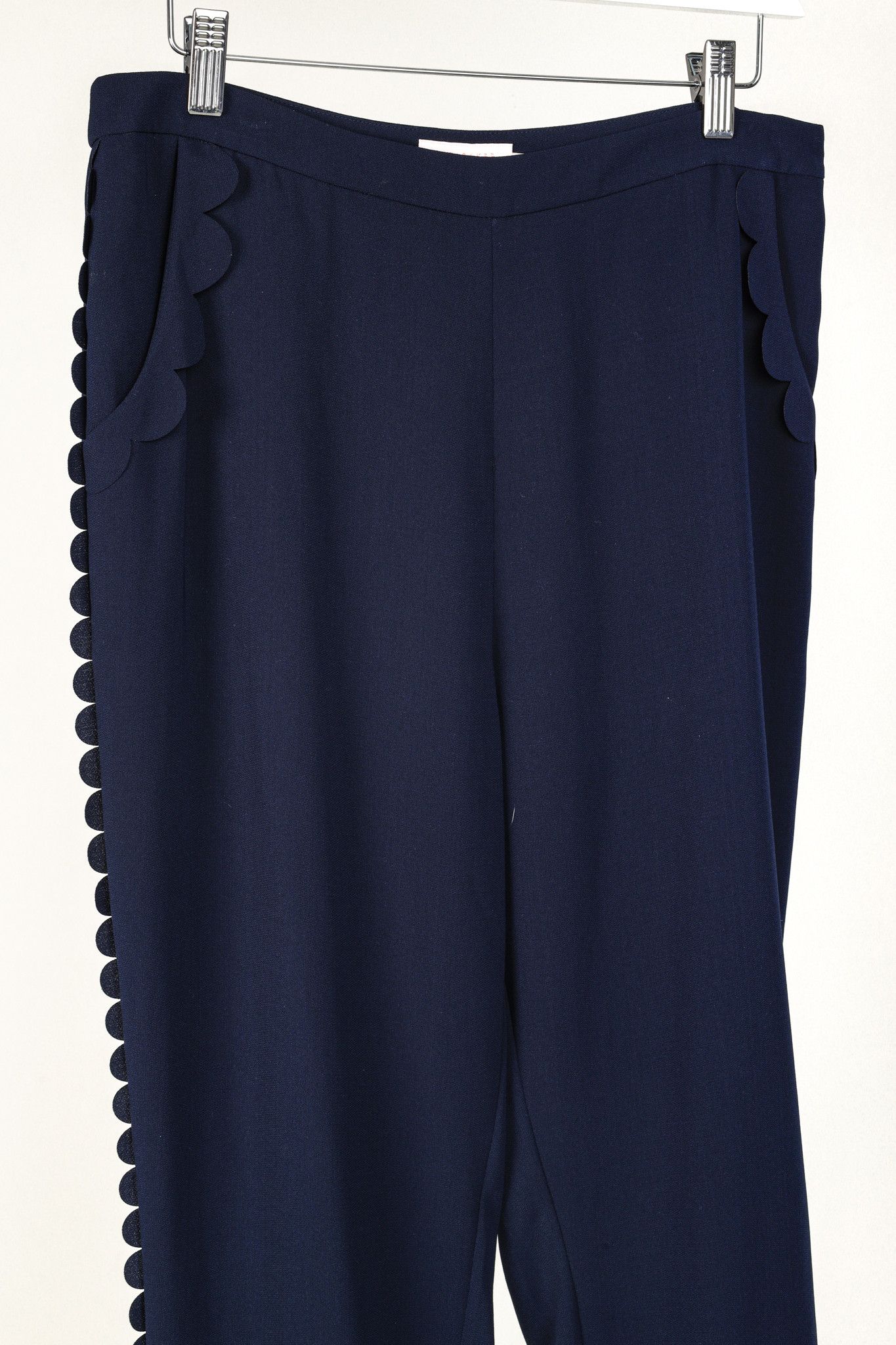 Ted Baker Ted Baker Dyanni Navy Scallop Hem Jogger Pants Size 32" / US 10 / IT 46 - 3 Thumbnail