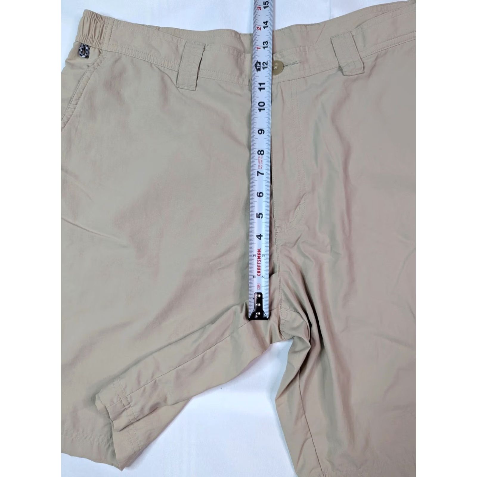 Vintage Columbia PFG Shorts OMNI-SHADE Fishing Hiking Men 40 x 10 Beige Lightweight Cargo Shorts Regular Mens Size US 40 / EU 56 - 4 Thumbnail