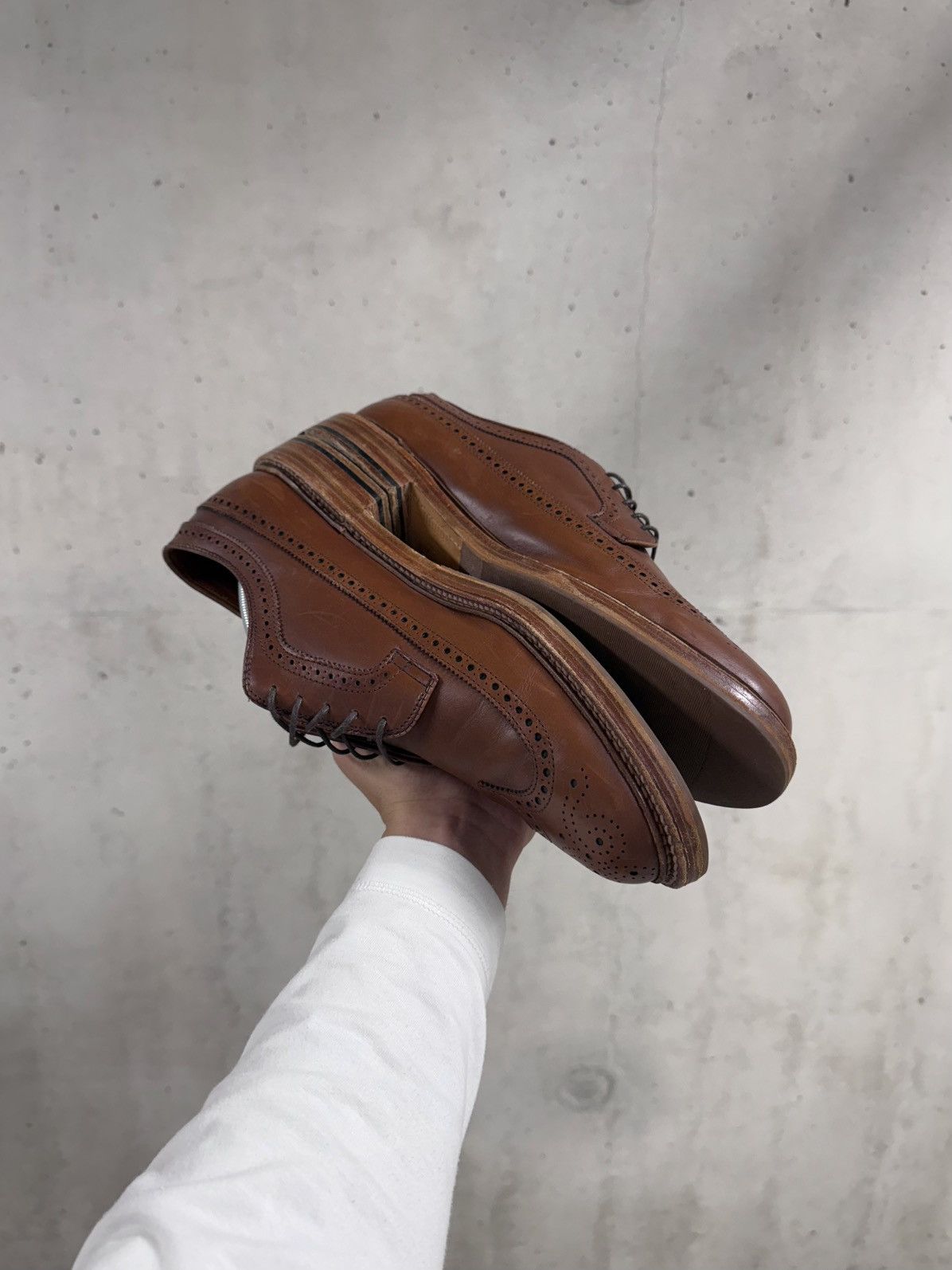 Alden Alden for J. Crew Longwing Blucher Dress Shoes | US 11 Size US 11 / EU 44 - 5 Thumbnail