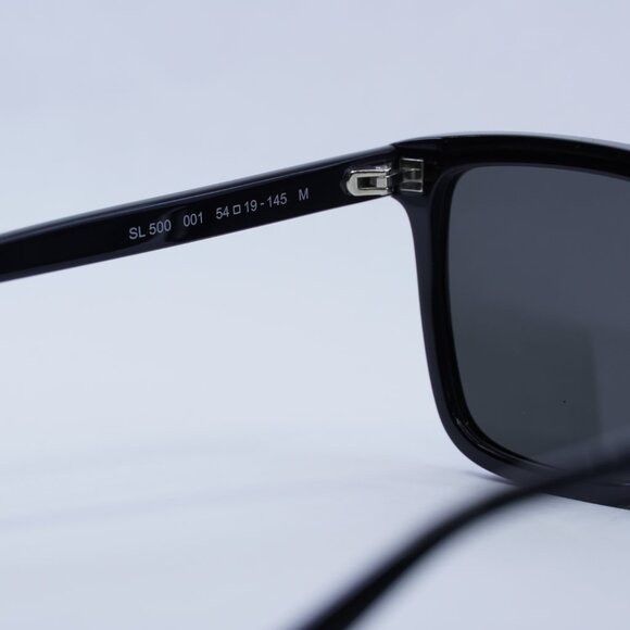 Saint Laurent Paris Saint Laurent SL500 001 Sunglasses Black Square Frame, Black Size ONE SIZE - 7 Thumbnail