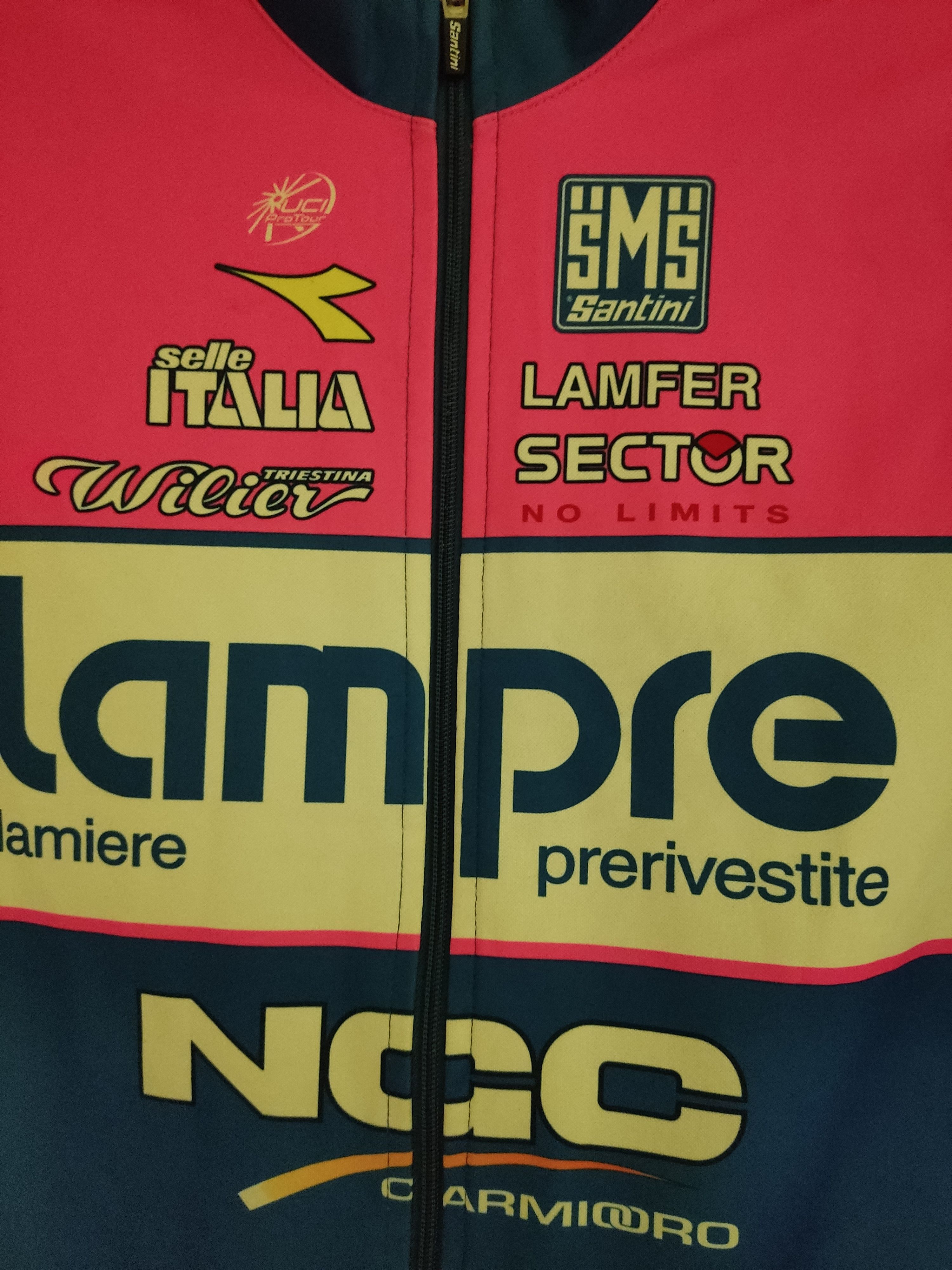 Designer × Vintage Lampre cycling Vest 2009 rare vintage Size US XL / EU 56 / 4 - 6 Thumbnail