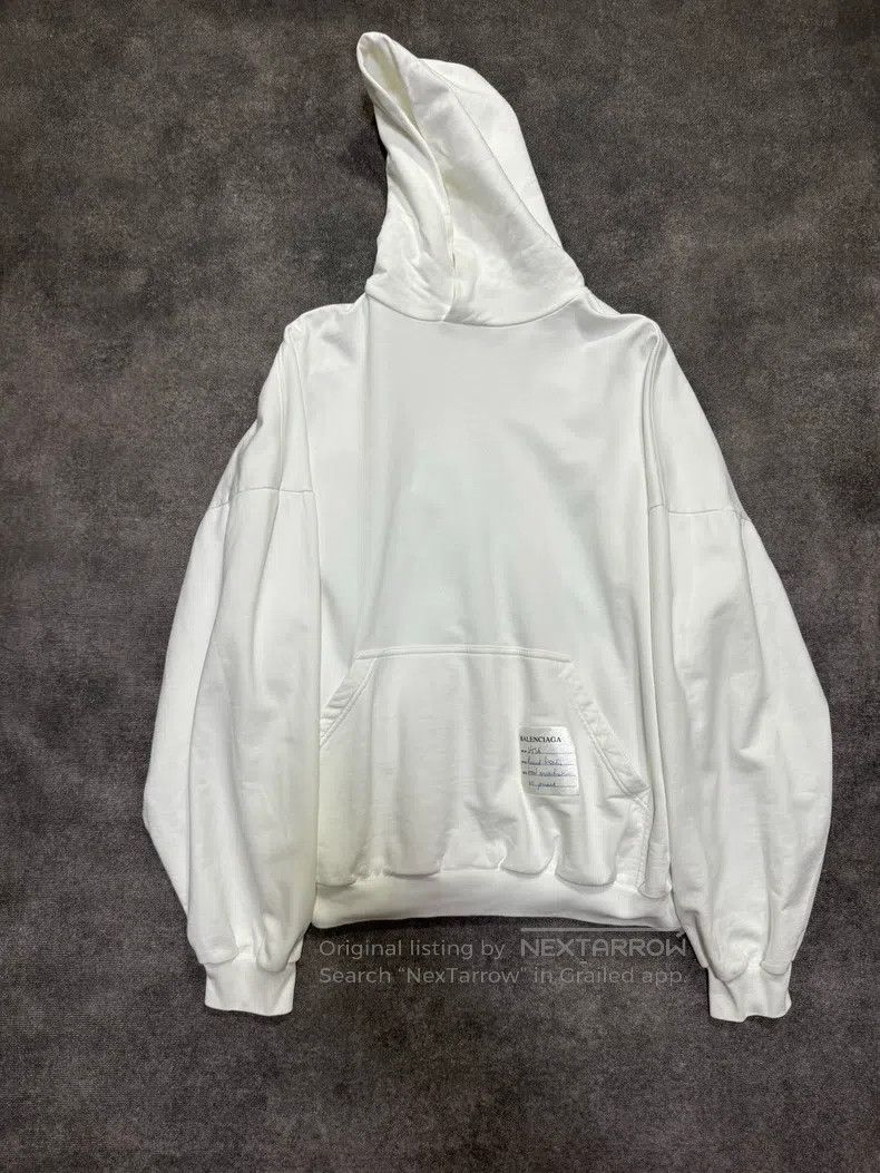 Balenciaga White Post-it Note Sweatshirt Hoodie
