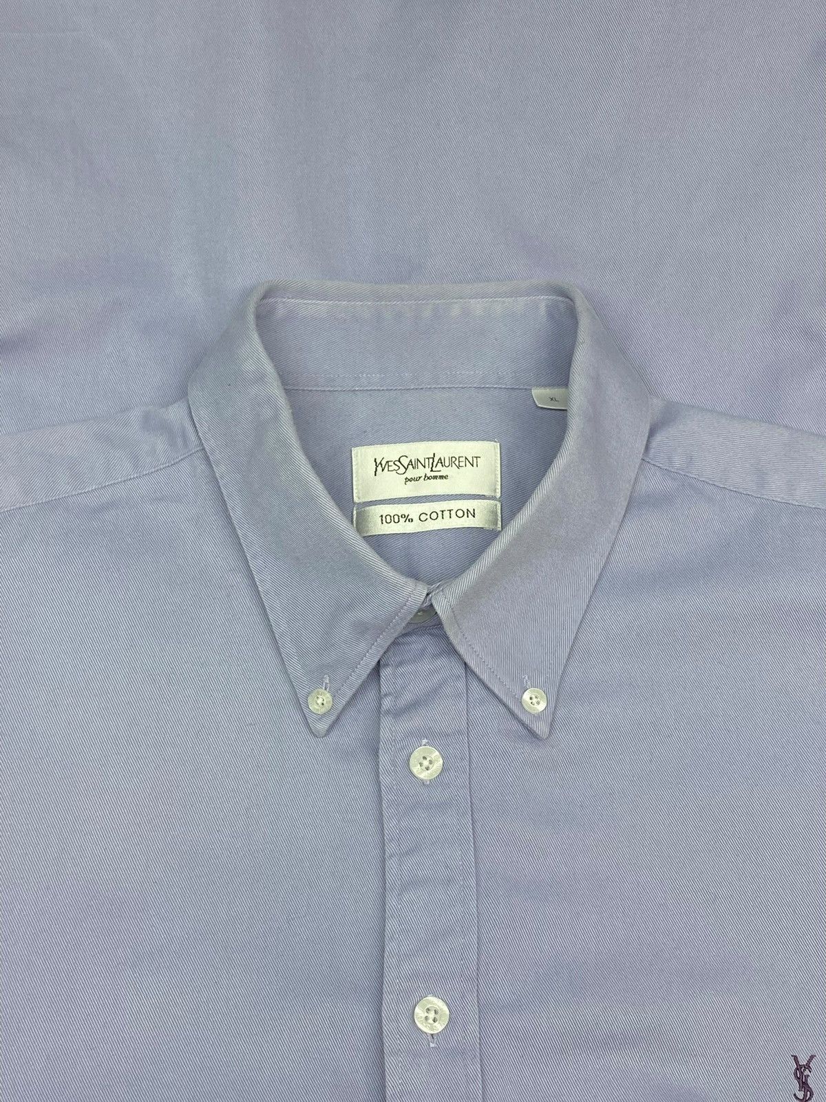 Yves Saint Laurent Vintage Yves Saint Laurent Shirt 90's lavander Size US XL / EU 56 / 4 - 14 Thumbnail