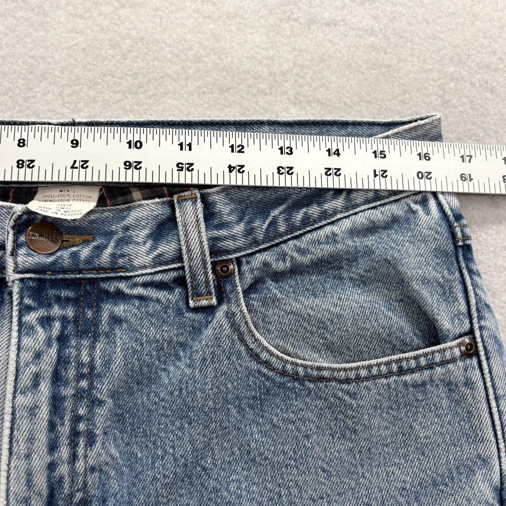 Vintage VINTAGE L.L.Bean Double L Natural Fit Jeans Mens Secret? (Wait) Size US 33 - 7 Thumbnail
