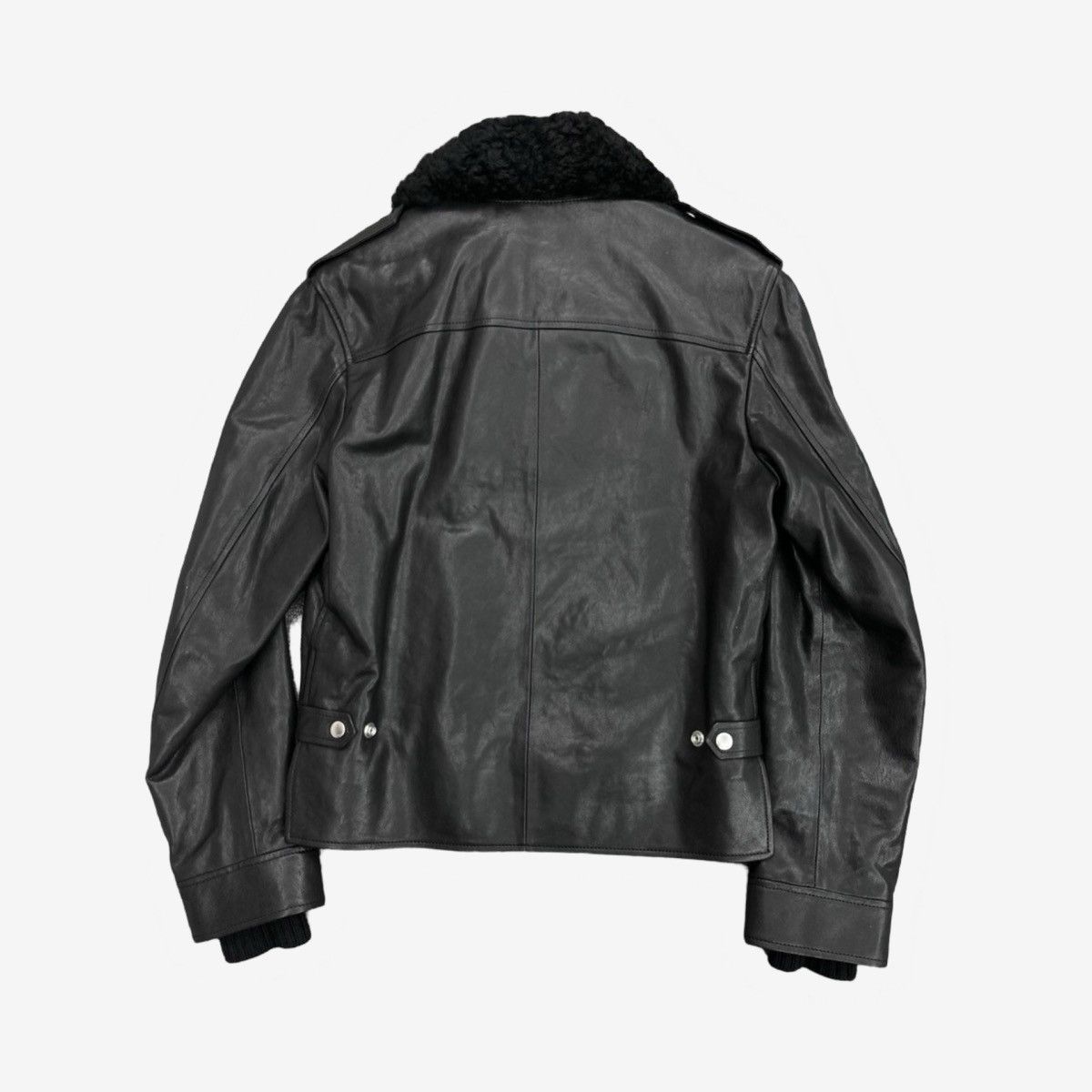 Saint Laurent Paris Saint Laurent Paris FW16 Fur Collar Leather jacket Size US S / EU 44-46 / 1 - 2 Thumbnail