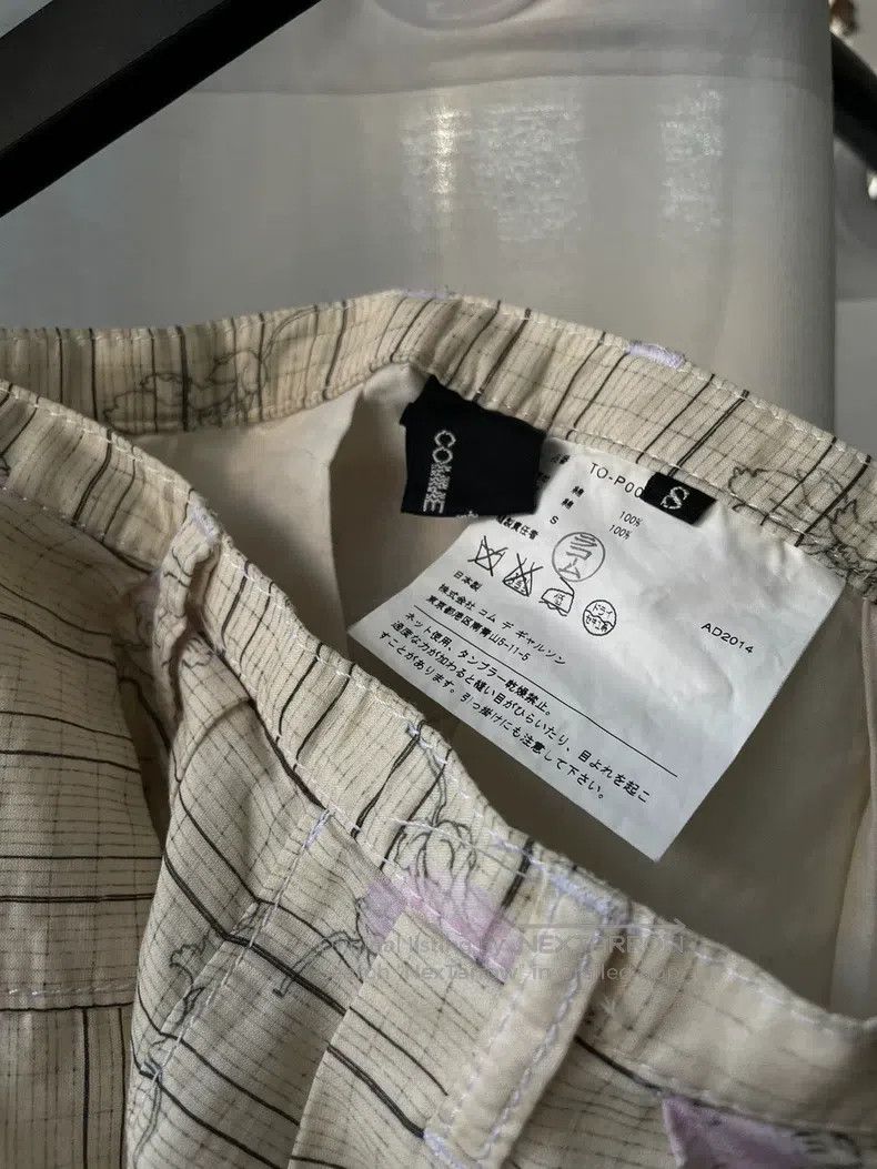 Other Comme Des Garcons size S Vintage Ivory Printed Pants Size 23" - 5 Thumbnail