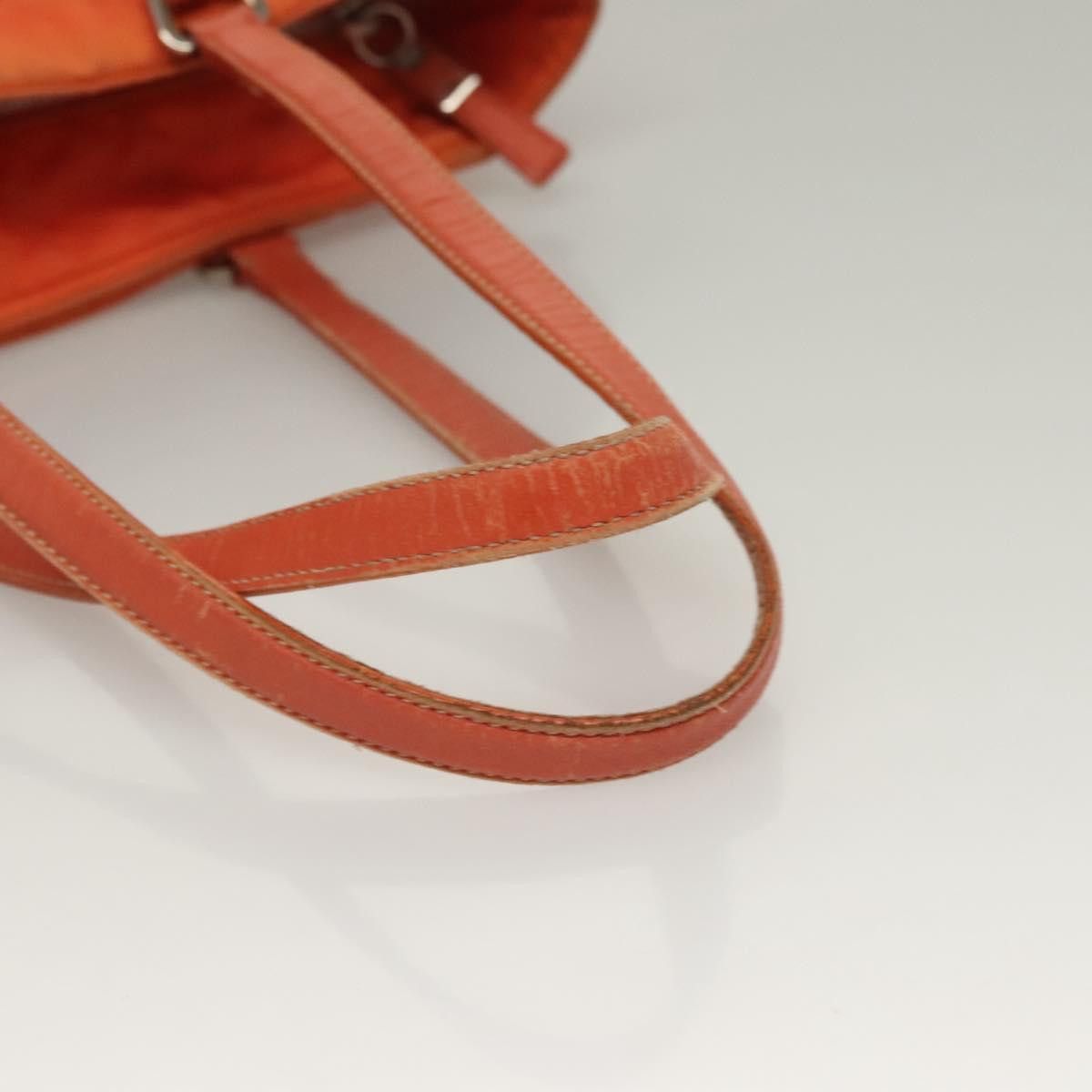 Prada PRADA Tote Bag Nylon Orange Silver Size ONE SIZE - 7 Thumbnail