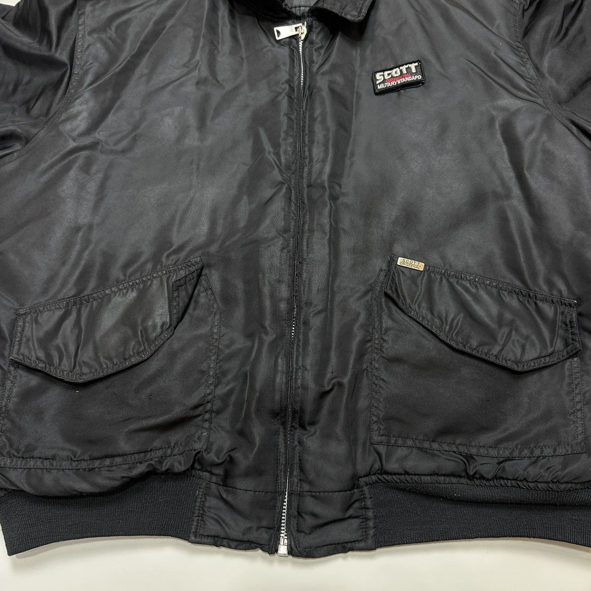 Schott Vintage Schott m-2 Flight Bomber Jacket Shiny Military 90s Size US L / EU 52-54 / 3 - 8 Thumbnail