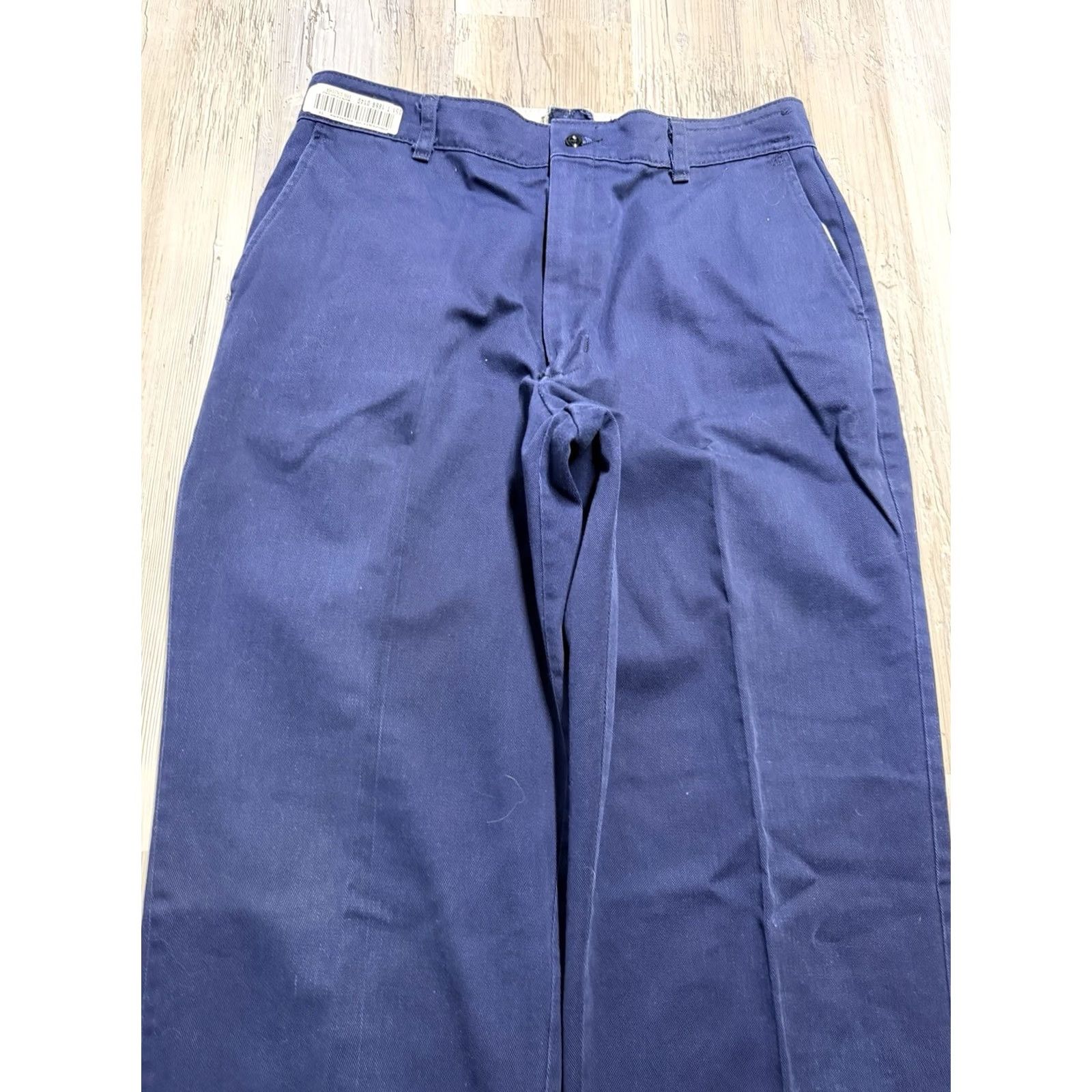 Red Kap Vintage Red Kap Navy Blue Work Pants Jeans Chino Style 34 Mens 34x32 Workwear Bagged Size US 34 / EU 50 - 5 Thumbnail