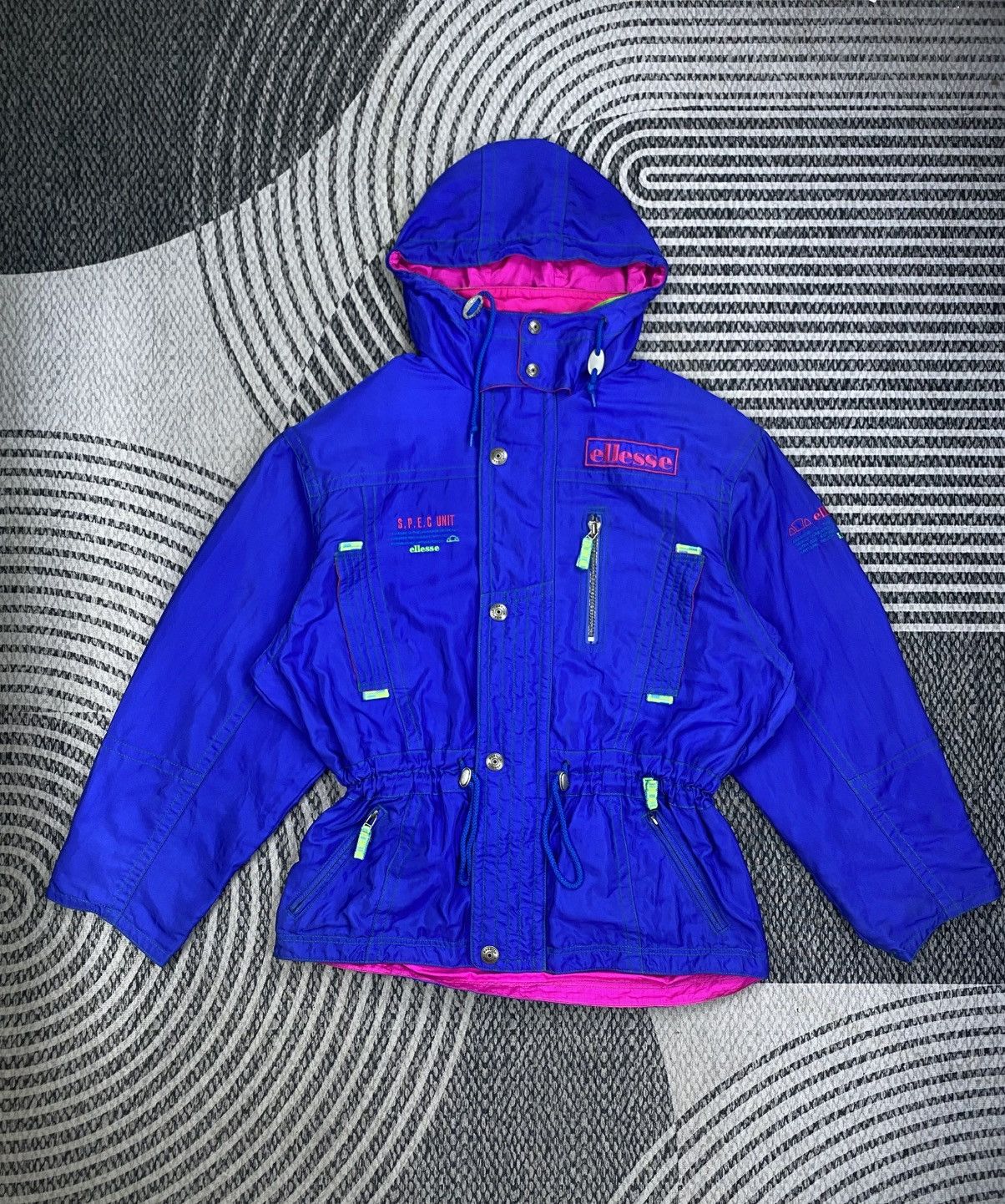 Ellesse × Goldwin Vtg Ellesse X Goldwin S.E.P.G Unit Pink Lining Ski Jacket Size US XL / EU 56 / 4 - 1 Thumbnail