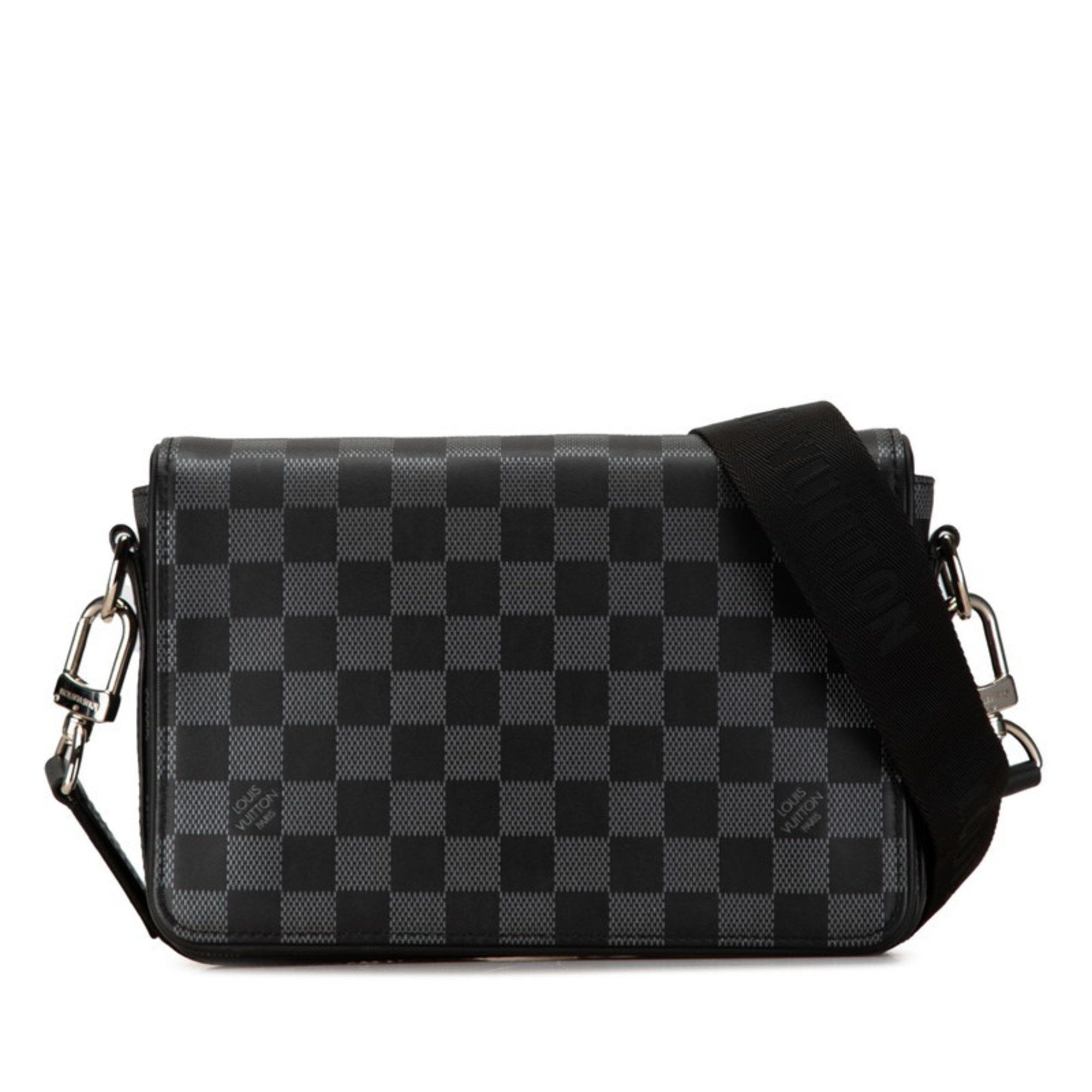 Louis Vuitton Louis Vuitton Damier Infini Studio Shoulder Bag N50007 Black PVC Leather Men's LOUIS VUITTON Size ONE SIZE - 1 Thumbnail