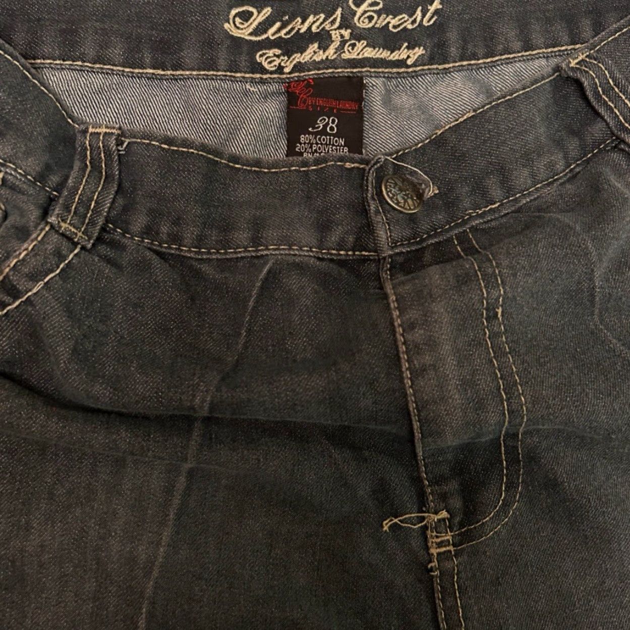 Vintage VINTAGE Lions Crest Baggy Hip Hop Skater Grunge Jeans Shorts Men SZ 38 JNCO Jorts Blue 90s Grunge Hip Hop Pockets Mens Size US 38 / EU 54 - 3 Thumbnail