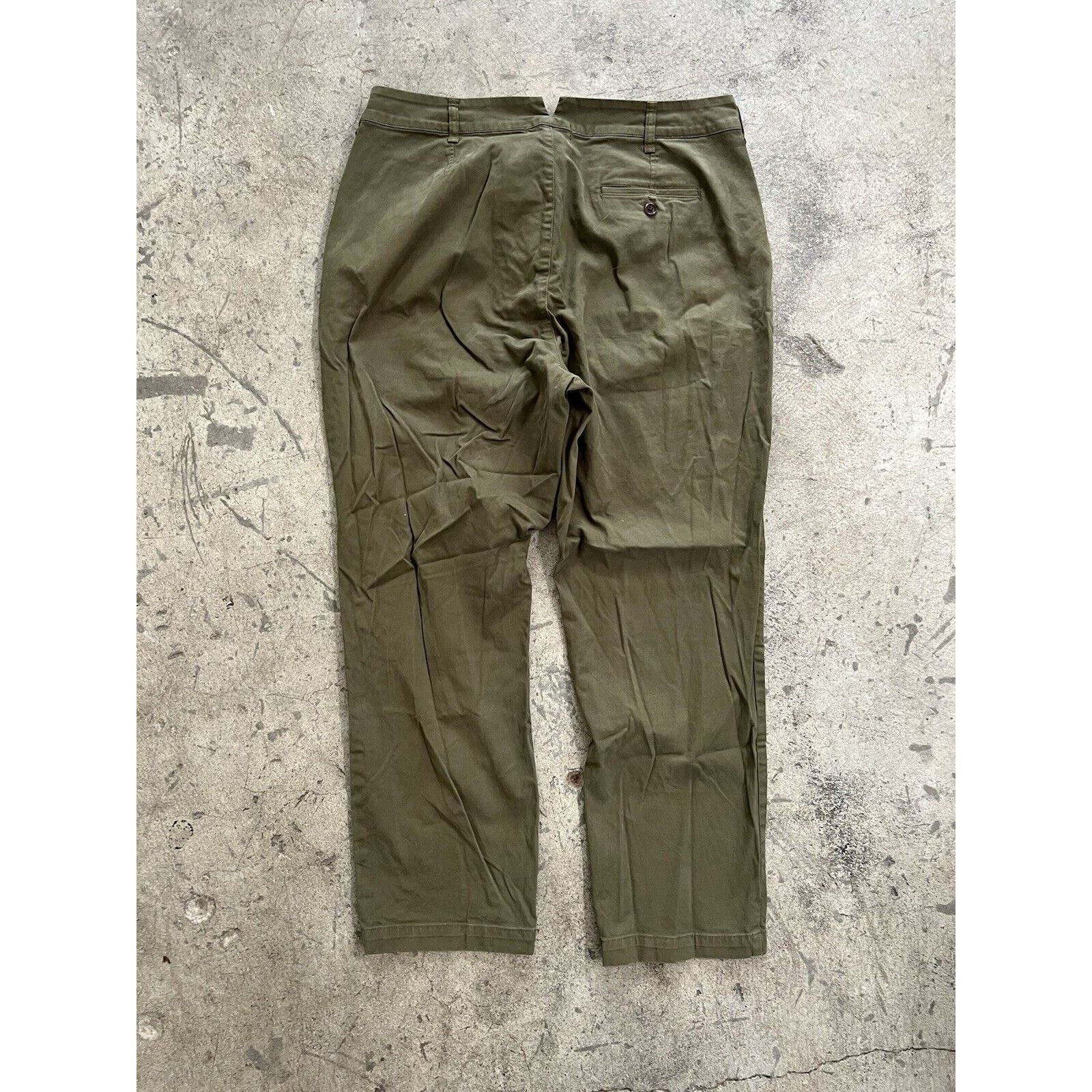 Alex Mill Alex Mill Pants Womens 14 Olive Green Chino Pleated Size 36" / US 14 / IT 50 - 2 Thumbnail