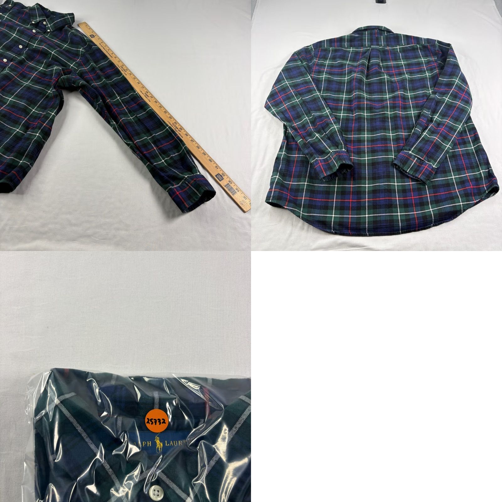 Polo Ralph Lauren Polo Ralph Lauren Shirt Men 2XL Blue Plaid Button-Down Collar Classic Fit Cotton Flannel Long Sleeve Shirt 2XL Mens Regular Size Type: Regular Size US XXL / EU 58 / 5 - 8 Thumbnail