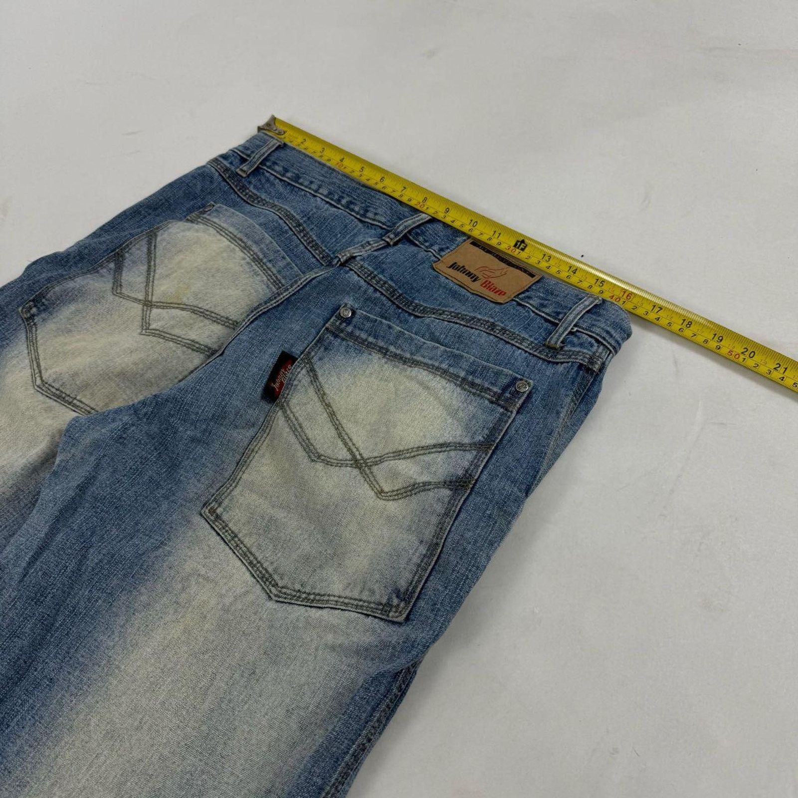 Ecko Unltd. × JNCO × Vintage Vintage y2k skater faded stonewash baggy wide leg rare jeans Size US 34 / EU 50 - 5 Thumbnail