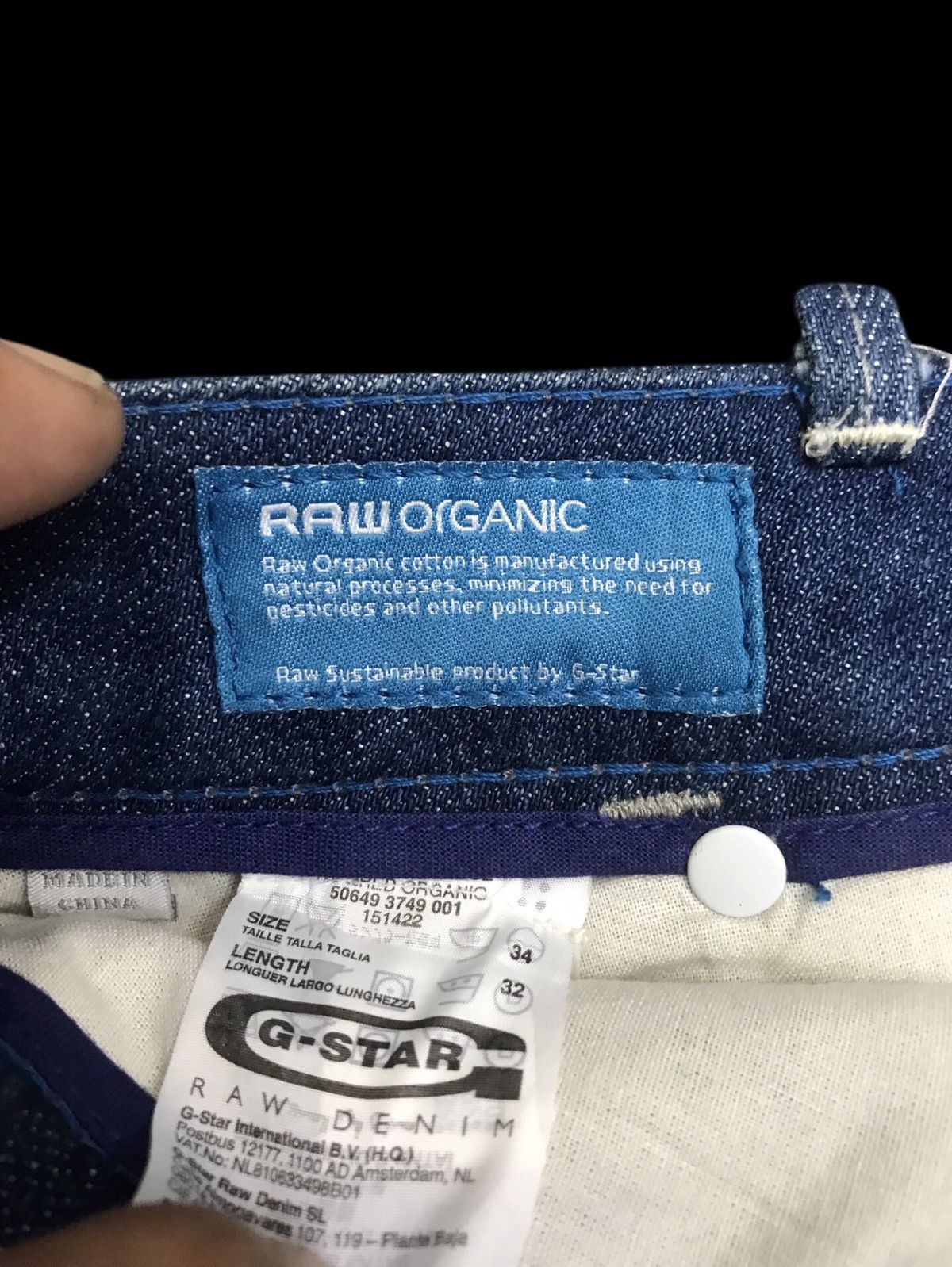 G-Star 💥AVANT GARDE💥GSTAR RAW HI CROTCH SKINNY CURVED DENIM F167 Size US 35 - 21 Thumbnail