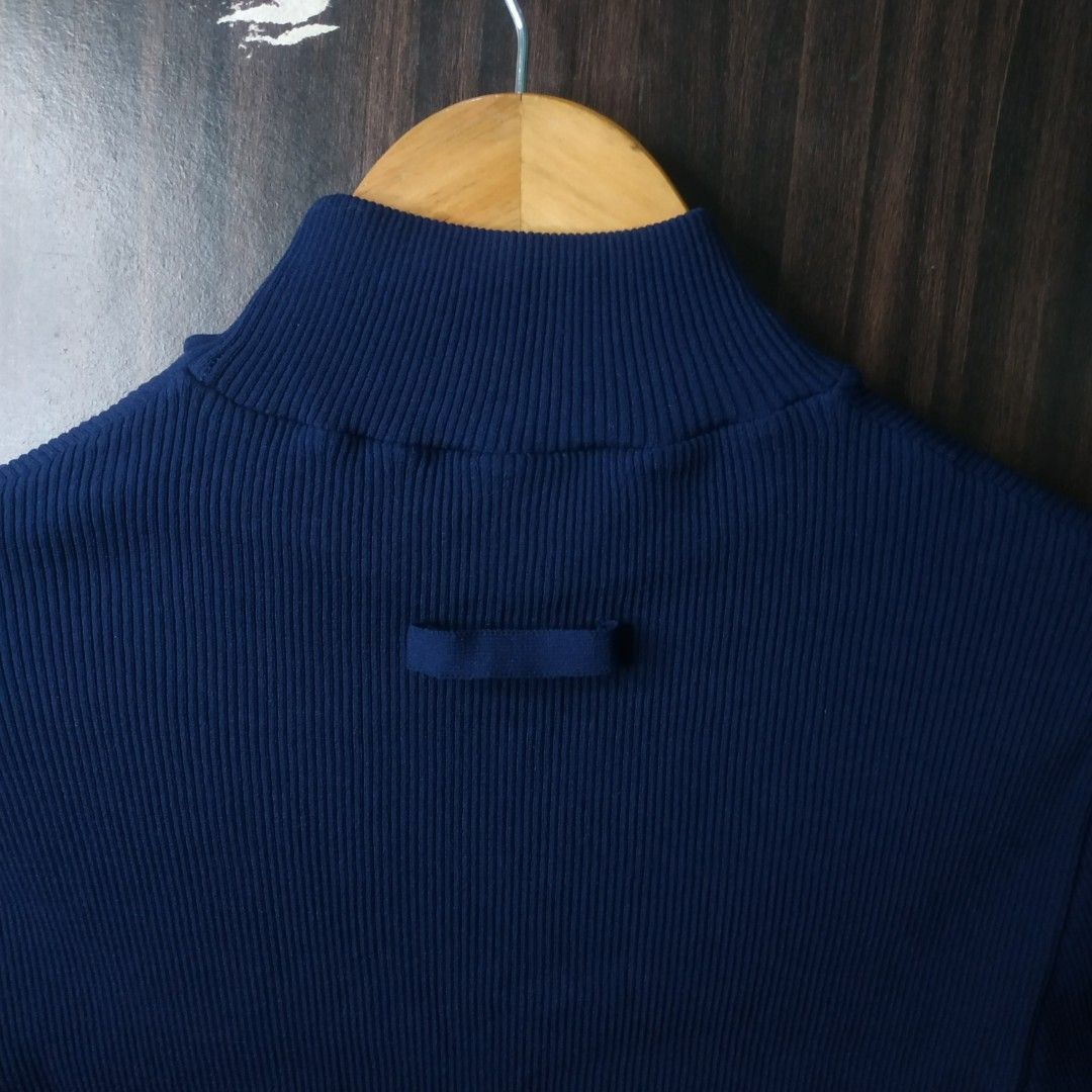 Vintage Jean Paul Gaultier Maille - Plain Longsleeve Turtleneck Size XL / US 12-14 / IT 48-50 - 9 Thumbnail