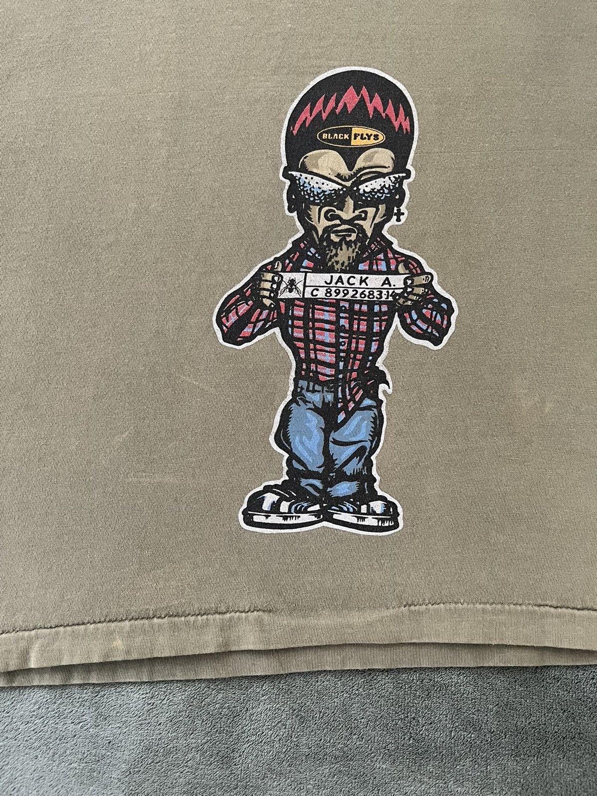 Hook-Ups × Rap Tees × Vintage RARE VINTAGE 90’S BLACK FLYS “COUNTY JAIL” HIP-HOP T-SHIRT Size US XL / EU 56 / 4 - 10 Thumbnail