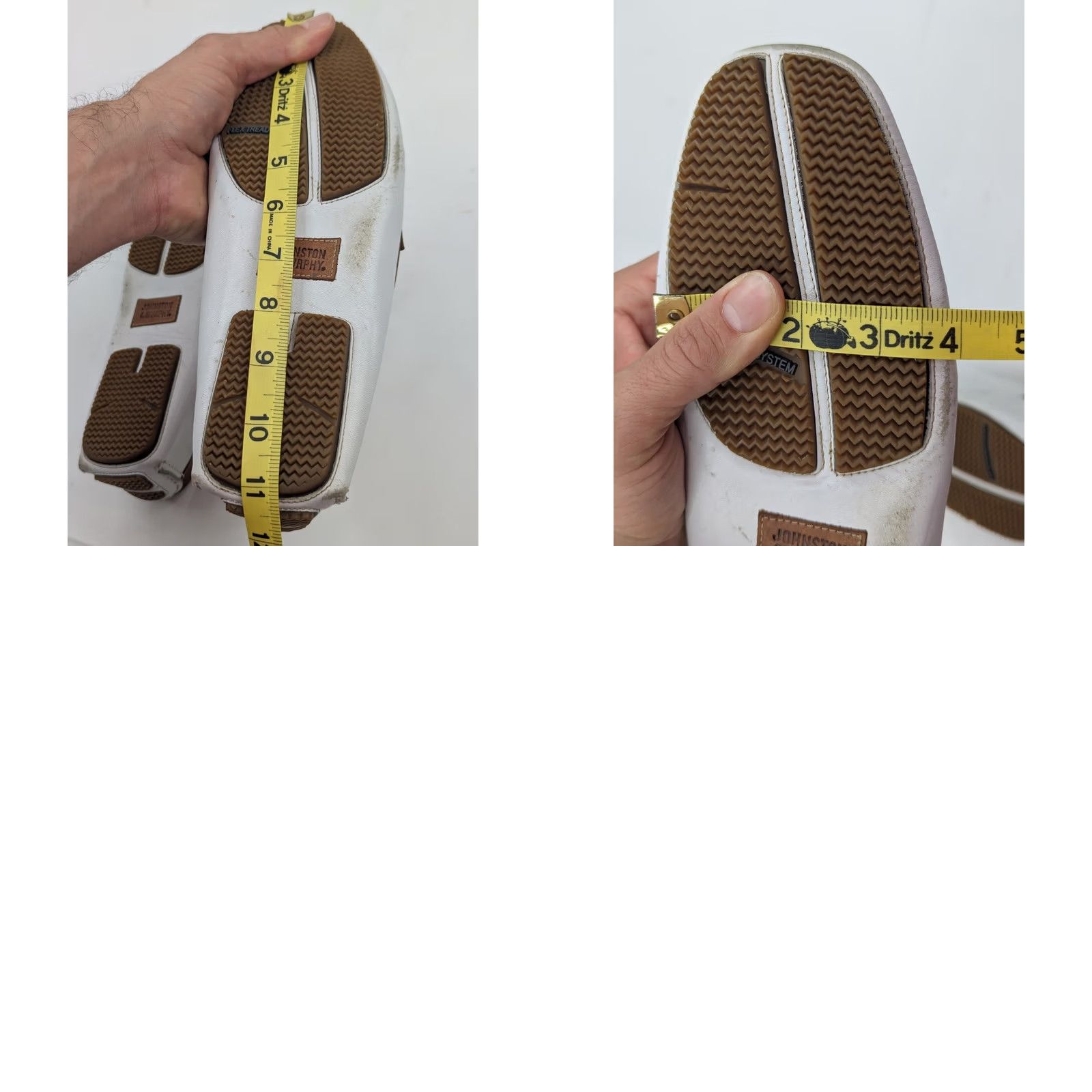 Johnston & Murphy Johnston & Murphy Sheepskin Leather Penny Driving Moc Loafers Men 9M Two-Tone Brown/White Loafers Size US 9 / EU 42 - 10 Thumbnail