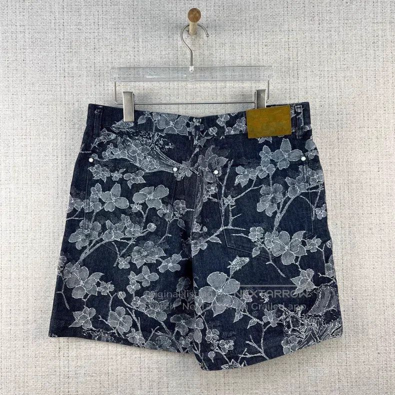 Louis Vuitton Louis Vuitton FW25 Floral Jacquard Button Denim Shorts Size US 33 - 3 Thumbnail