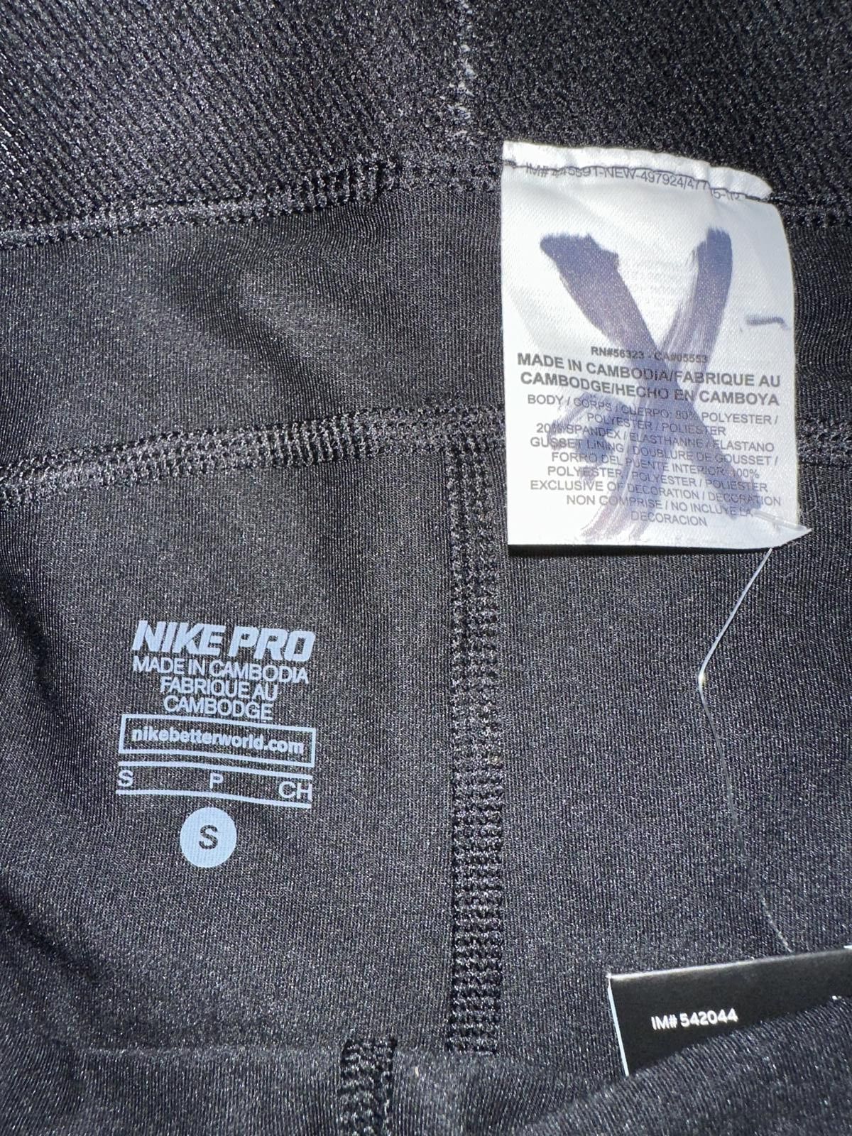 Nike Nike Women’s Pro 3” Training Compression Black Shorts Size 28" / US 6 / IT 42 - 2 Thumbnail