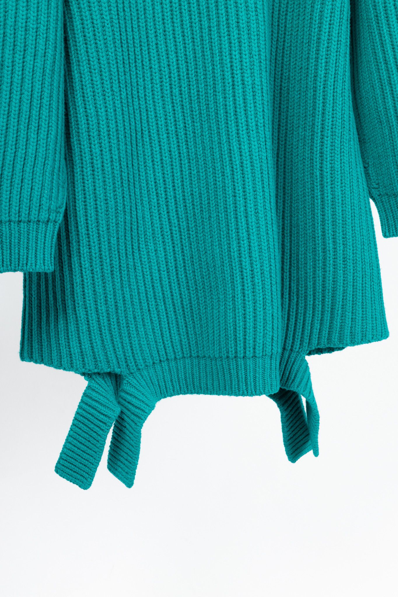 Balenciaga Balenciaga AW17 Turquoise Oversized Ribbed Wool Turtleneck Size XL / US 12-14 / IT 48-50 - 7 Thumbnail