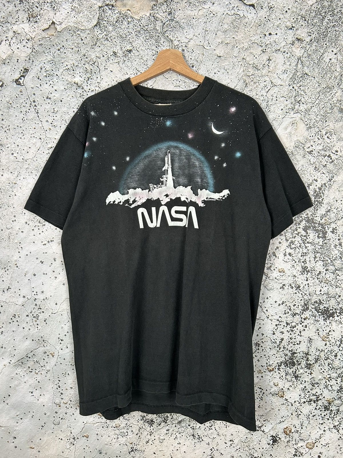 NASA Vintage 90s NASA Graphic Tee Single Stitch Archival Rare Size US XL / EU 56 / 4 - 1 Thumbnail