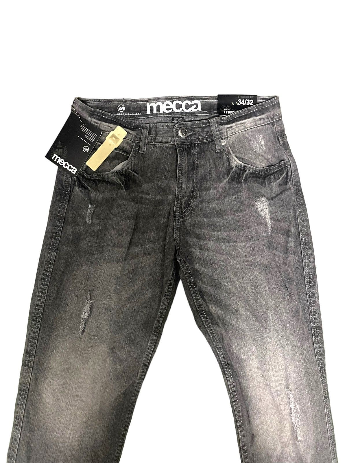 JNCO × Mecca × Vintage NWT Mecca Charcoal Wash Denim Jeans Size US 34 / EU 50 - 2 Thumbnail