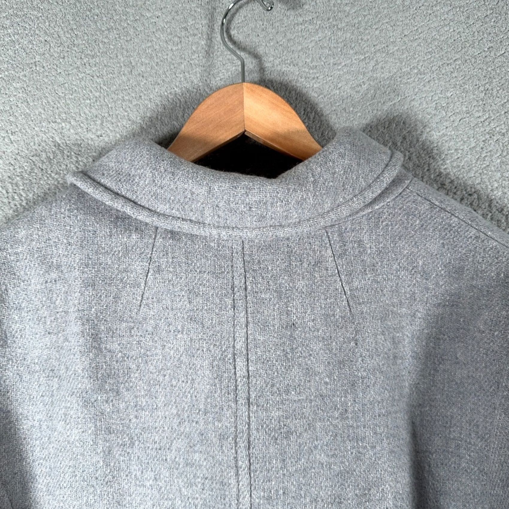 Talbots VINTAGE Talbots Peacoat Coat 22W Wool Blend Double Breasted Italian Fabric Gray Jacket Size 3XL / US 20-22 - 4 Thumbnail