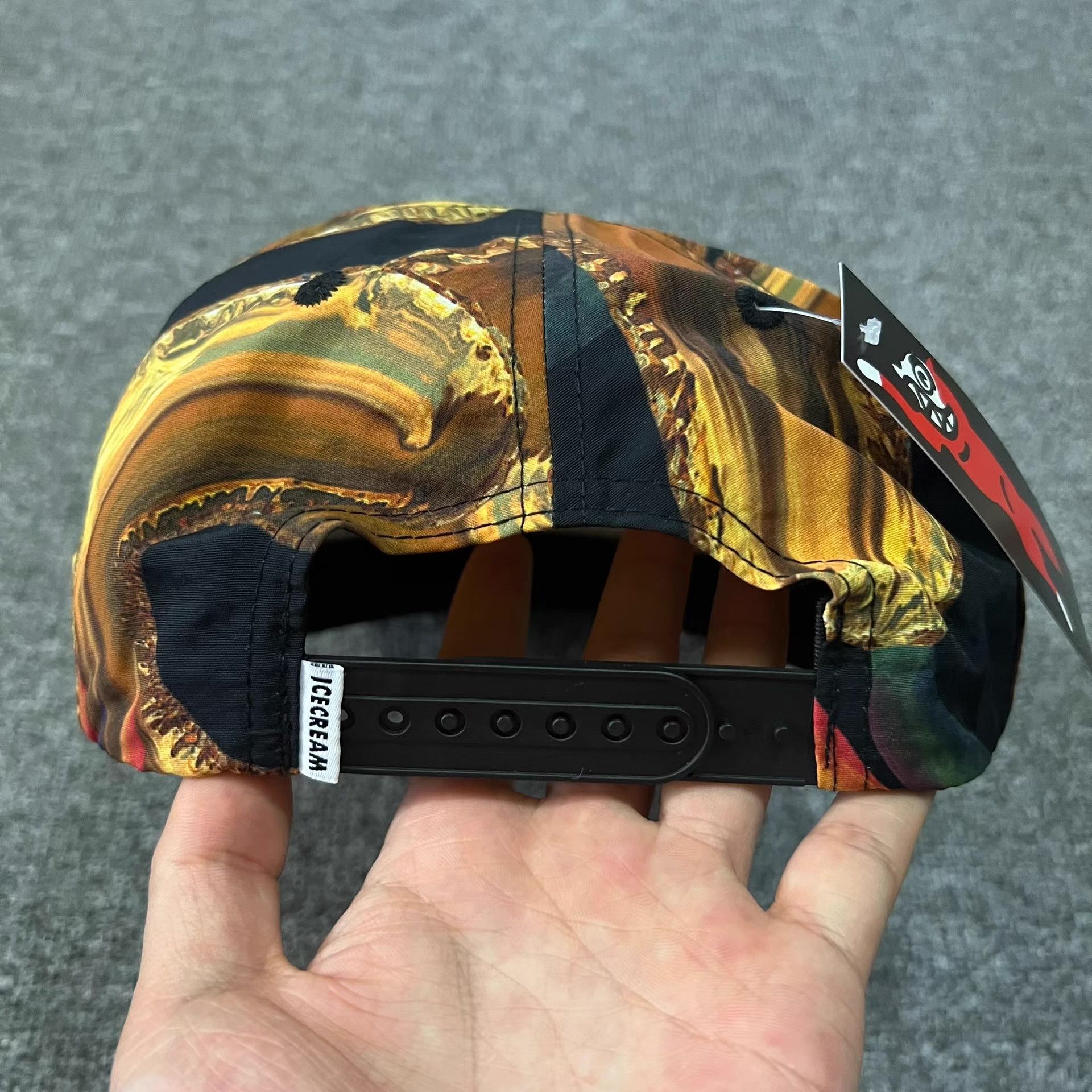 Billionaire Boys Club BBC ICECREAM Flying Dog Flat Brim Baseball Cap Q7 Size ONE SIZE - 7 Thumbnail