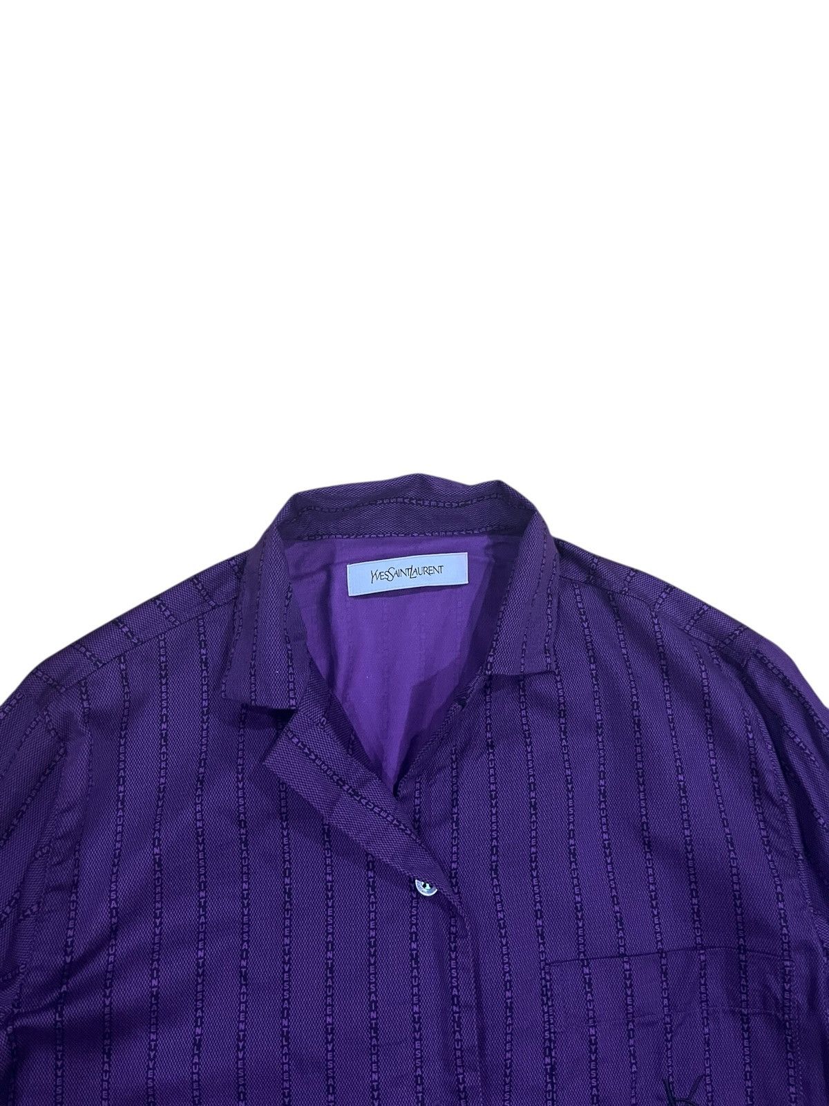 Yves Saint Laurent YvesSaintLaurent full print button upp Size M / US 6-8 / IT 42-44 - 4 Thumbnail