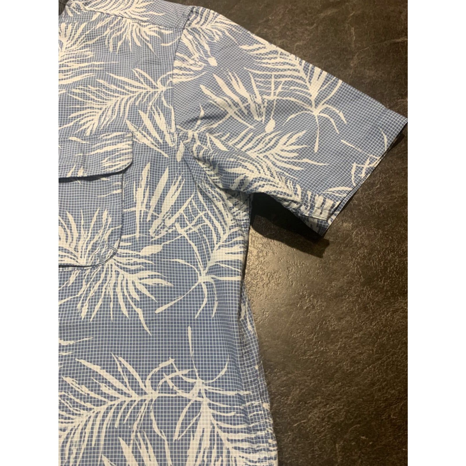 Chaps Ralph Lauren Chaps Mens Short Sleeve Hawaiian Shirt Blue Floral Large L Button-Up Size US L / EU 52-54 / 3 - 4 Thumbnail