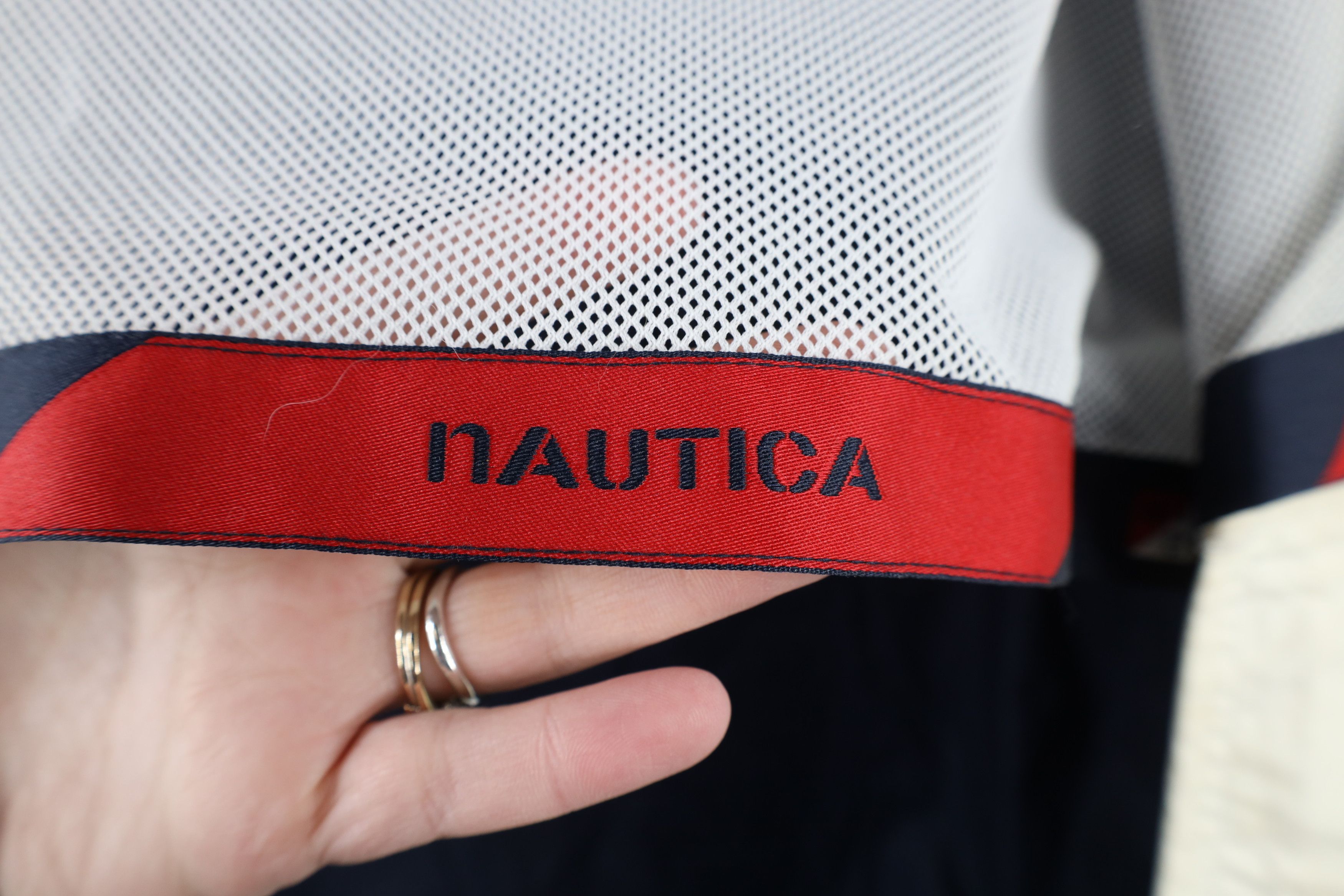 Nautica × Vintage Vintage 90s Nautica Distressed Spell Sailing Bomber Jacket Size US M / EU 48-50 / 2 - 13 Thumbnail