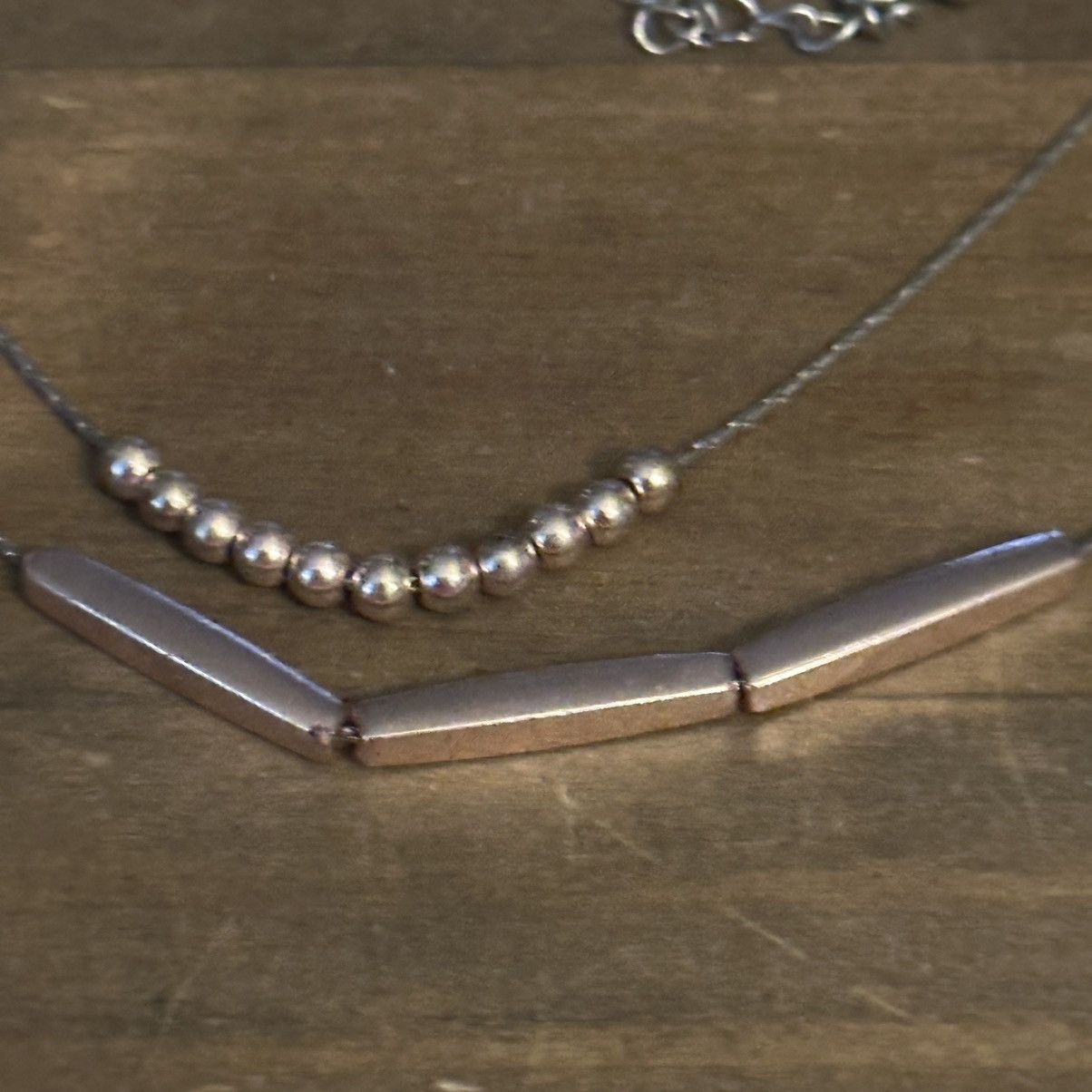 Other Two tone layered necklace set Size ONE SIZE - 3 Thumbnail