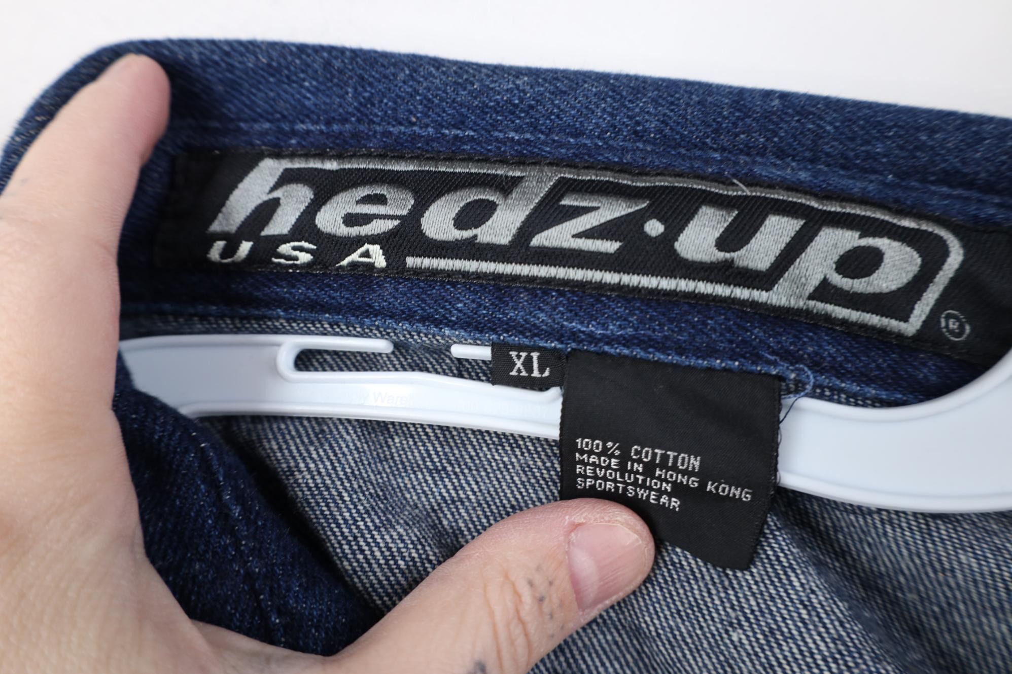 Vintage Deadstock Vintage 90s Streetwear Pocket Denim Button Shirt Size US XL / EU 56 / 4 - 10 Thumbnail