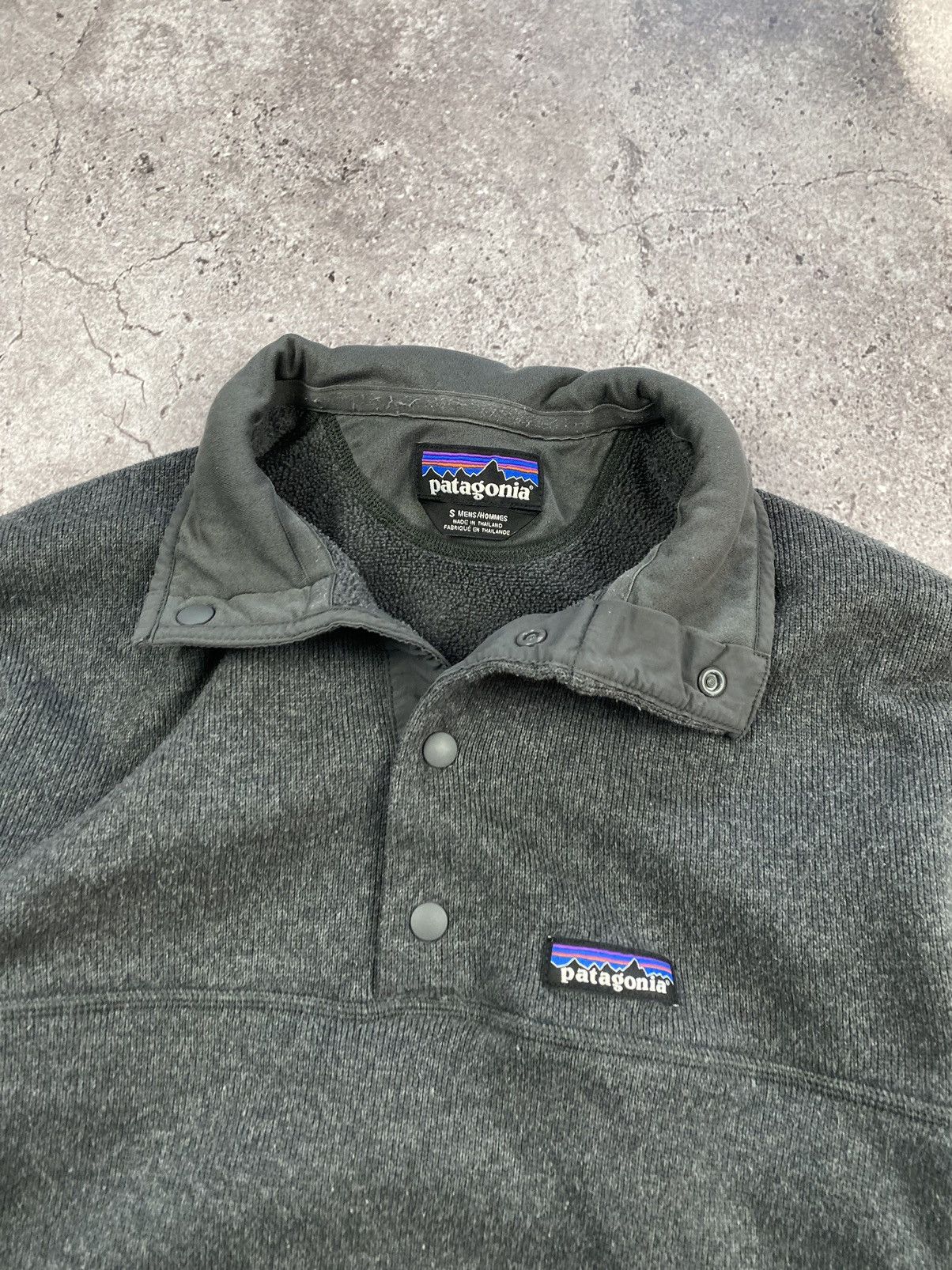 Patagonia × Vintage Vintage Patagonia fleece synchilla grey colour snap T Size US S / EU 44-46 / 1 - 2 Thumbnail