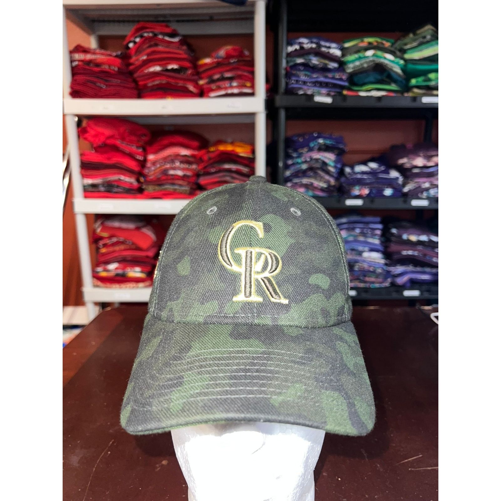New Era Colorado Rockies Camo Hat Armed Forces Day MLB Cap S/M Size ONE SIZE - 2 Thumbnail