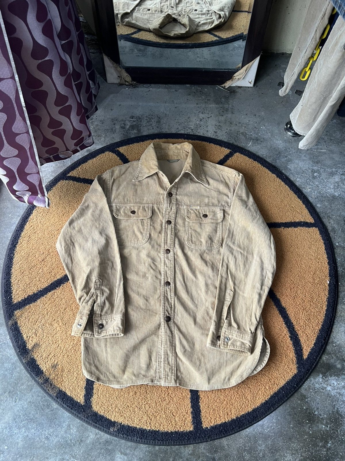 Japanese Brand 🔥Bison Corduroy Button Jacket Size US S / EU 44-46 / 1 - 1 Thumbnail