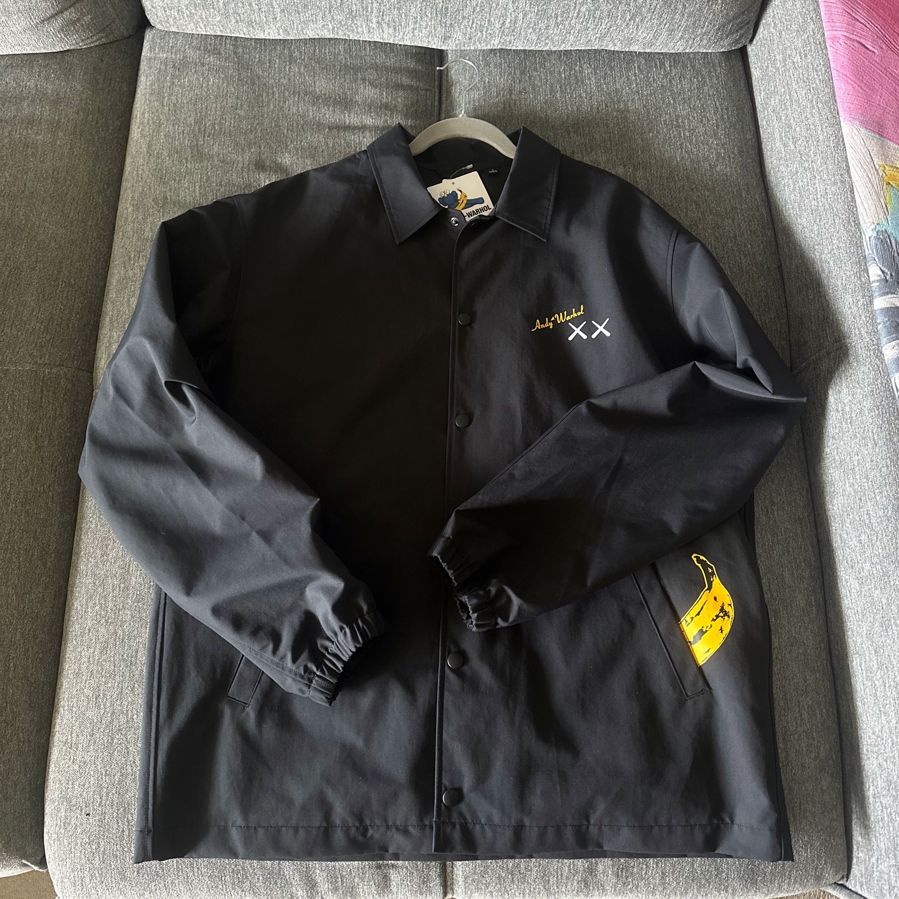 Kaws × Uniqlo Uniqlo KAWS WARHOL Nylon Jacket Black Size US L / EU 52-54 / 3 - 1 Thumbnail