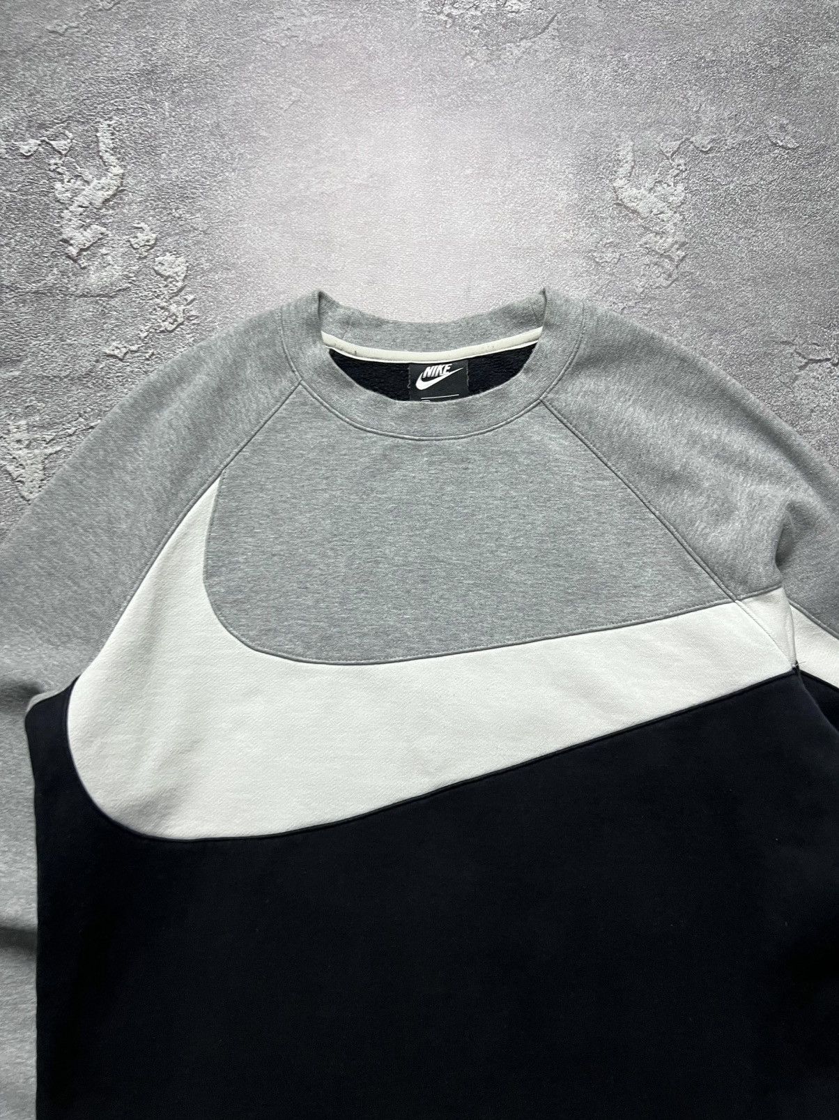 Nike Vintage Nike Big Swoosh Striped Sweatshirt Side Stripe M Size US M / EU 48-50 / 2 - 2 Thumbnail