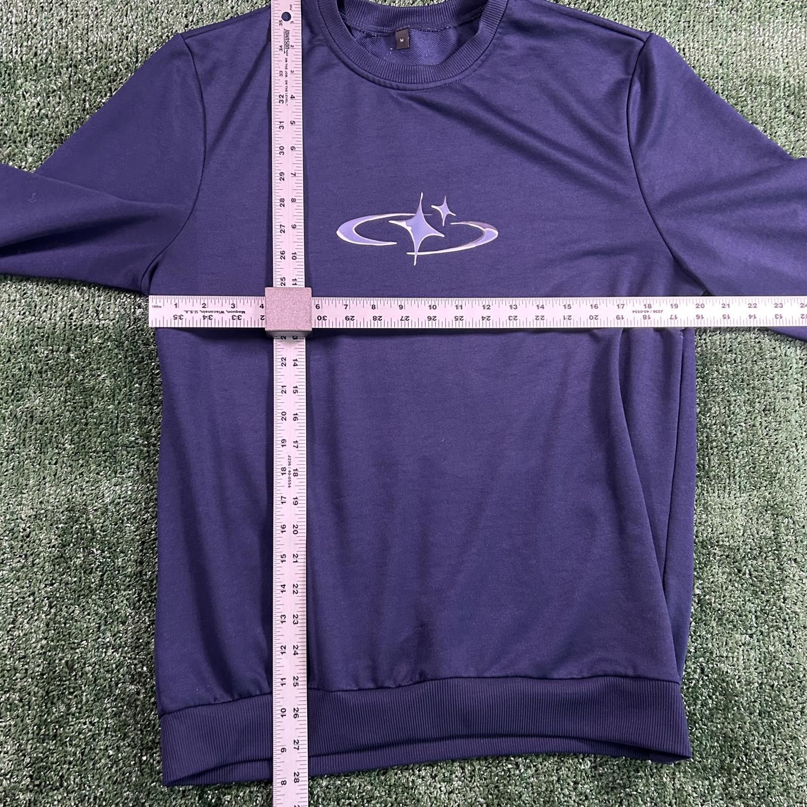 Other Blue Crewneck Sweatshirt with Star Graphic. Medijm Size US M / EU 48-50 / 2 - 4 Thumbnail