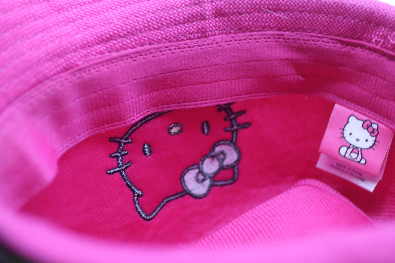 Other Hello Kitty Pink Fedora Hat with Multicolour Braided Band Size ONE SIZE - 5 Thumbnail