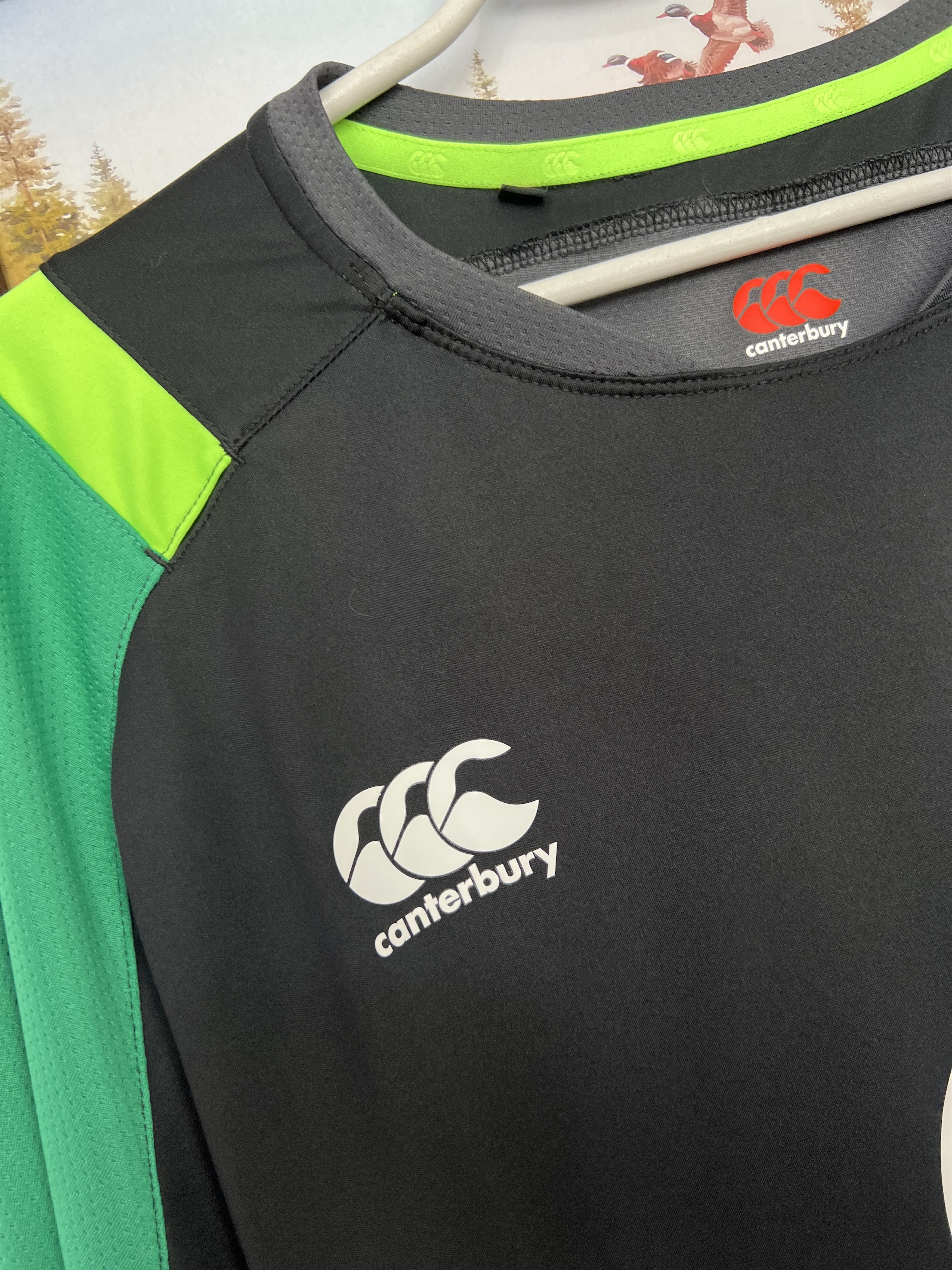 Vintage Ireland Canterbury Rugby Union Jersey Mens Black Shirt Size US XXL / EU 58 / 5 - 5 Thumbnail