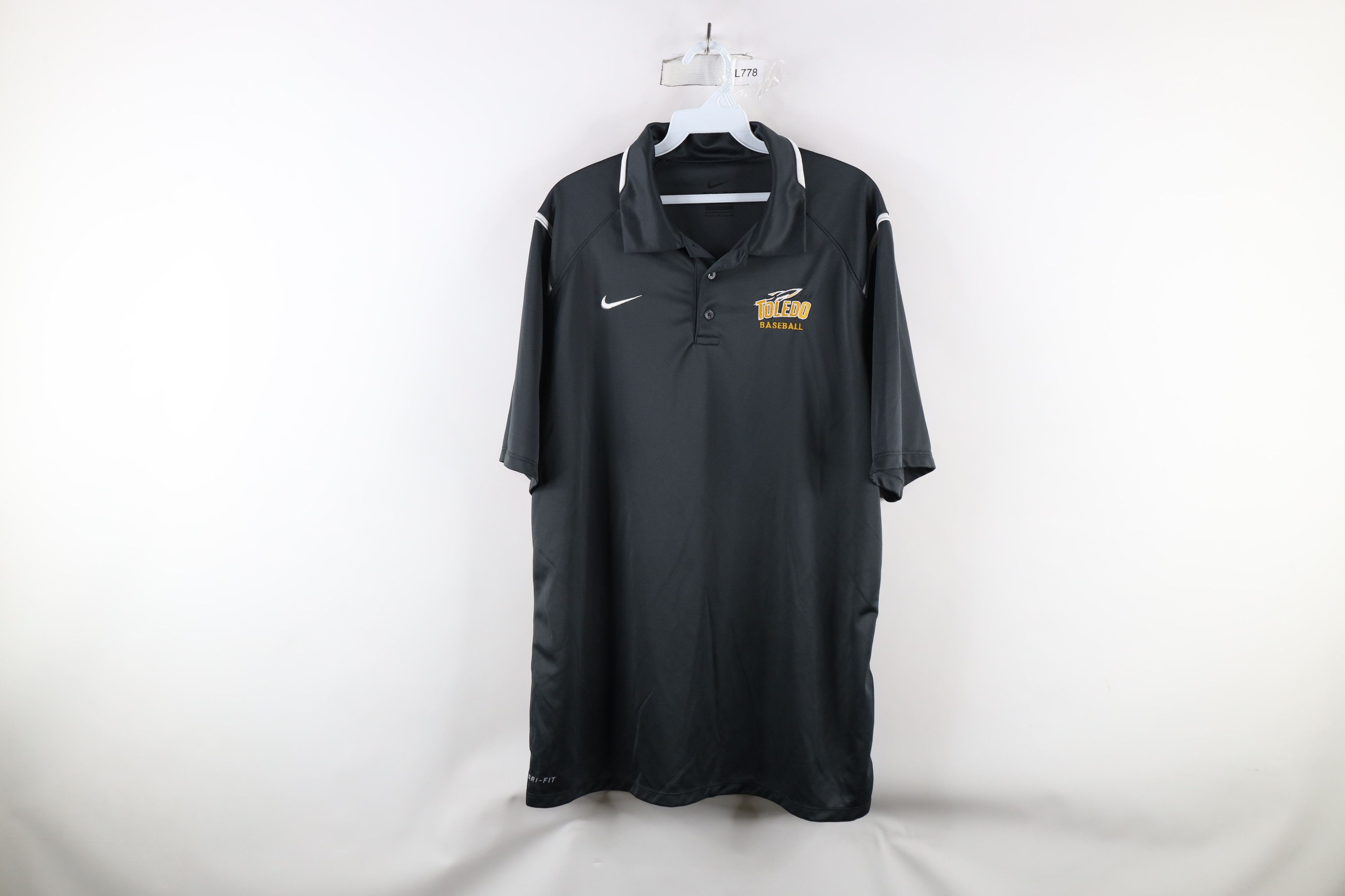 Nike × Vintage Nike University of Toledo Baseball Short Sleeve Polo Shirt Size US L / EU 52-54 / 3 - 1 Thumbnail