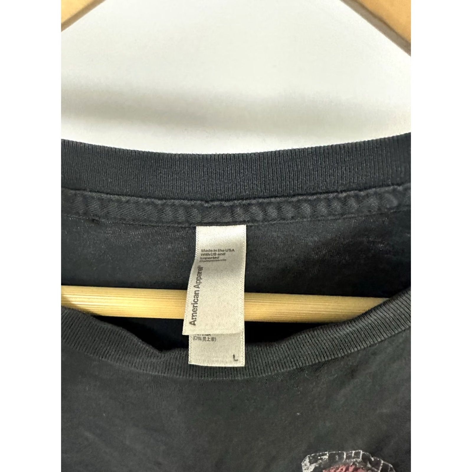 American Apparel VTG Foundation Skate T-Shirt L Black American Apparel Mens Distressed Fade Pattern Casual Shirt Size US L / EU 52-54 / 3 - 3 Thumbnail
