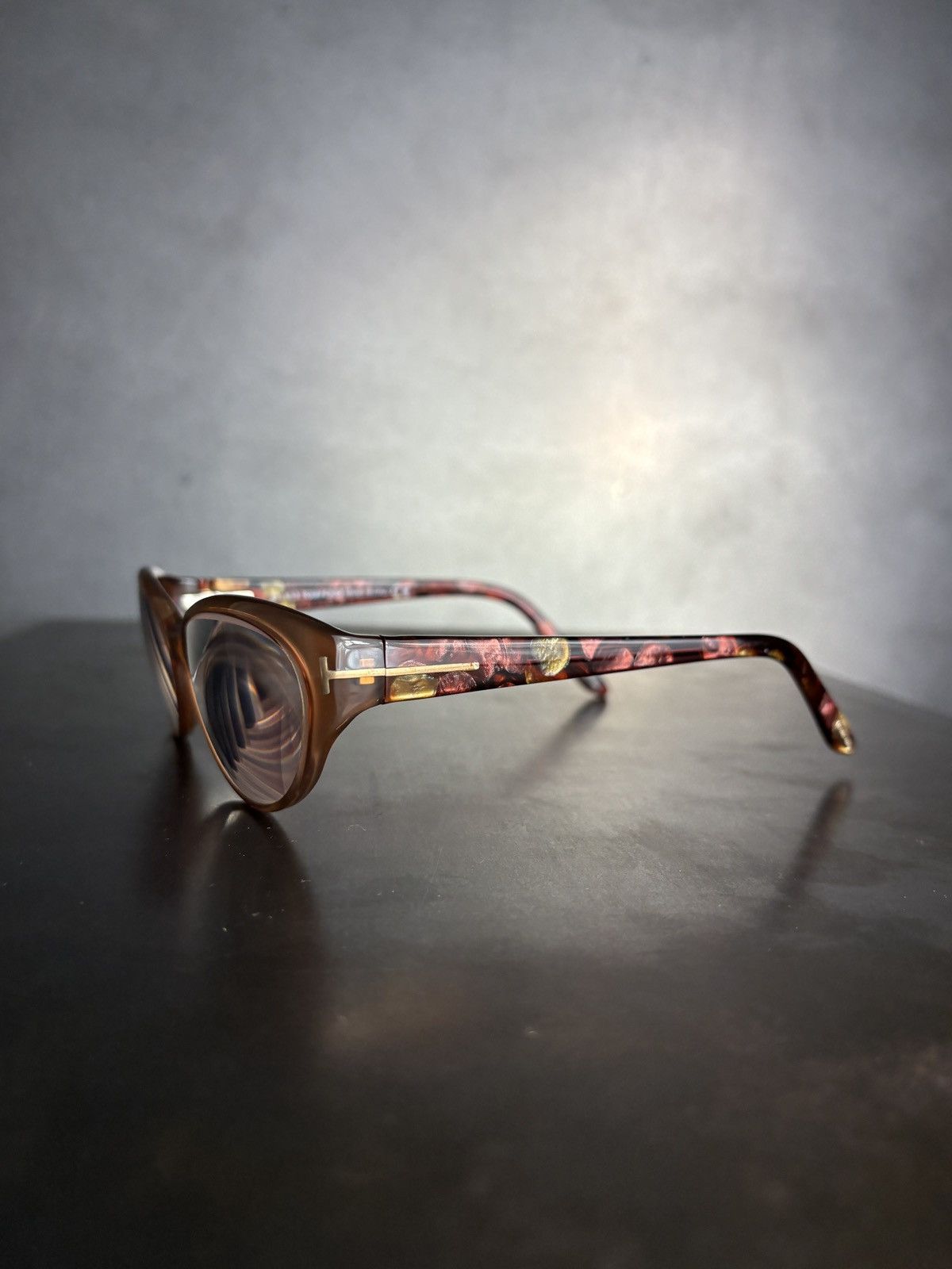 Tom Ford Tom Ford Eyeglasses TF 5244 Oval Cat Eye 1980s Pattern Size ONE SIZE - 11 Thumbnail