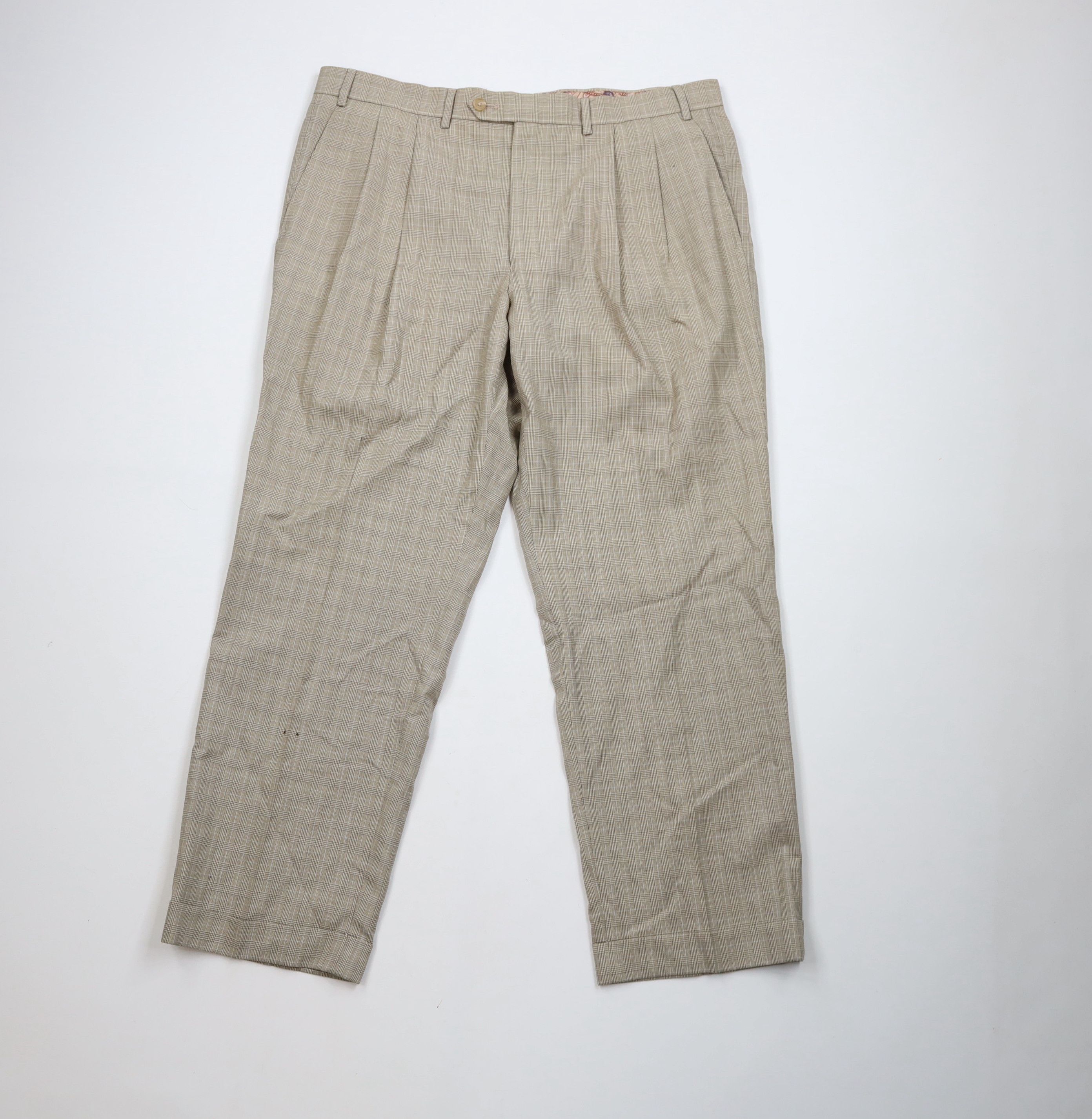 Ralph Lauren Vintage 90s Y2K Ralph Lauren Wool Wide Leg Chino Pants Size US 38 / EU 54 - 1 Thumbnail