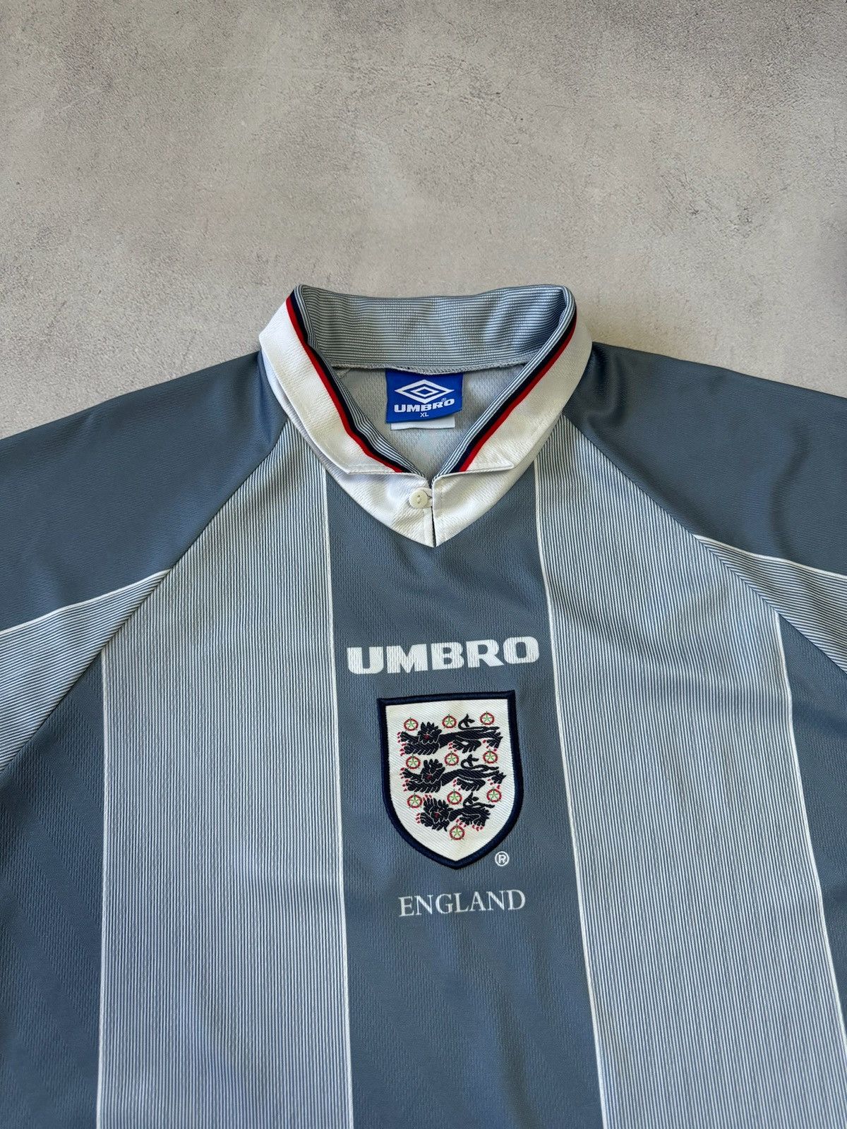 Umbro England Away football shirt 1995 Umbro Soccer Jersey Trikot Size US XL / EU 56 / 4 - 4 Thumbnail