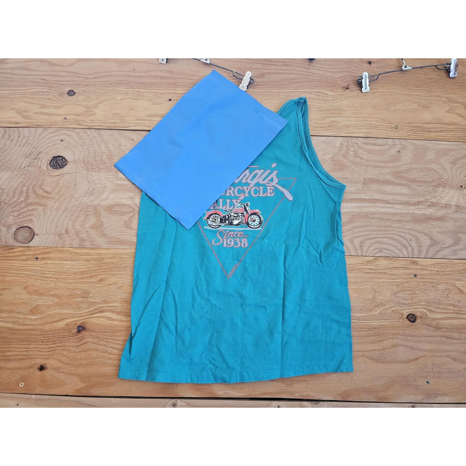 Other 90s Broken Spoke Saloon Sturgis Green Tank Top Shirt Sz M Size US M / EU 48-50 / 2 - 5 Thumbnail